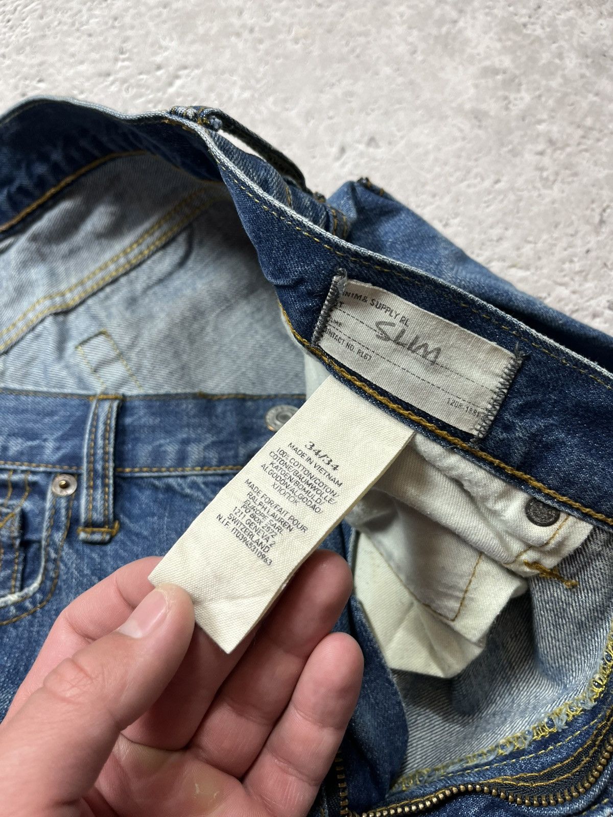 Polo Ralph Lauren Denim & Supply Ralph Lauren Slim Fit Jeans Medium Wash Size US 34 / EU 50 - 13 Thumbnail