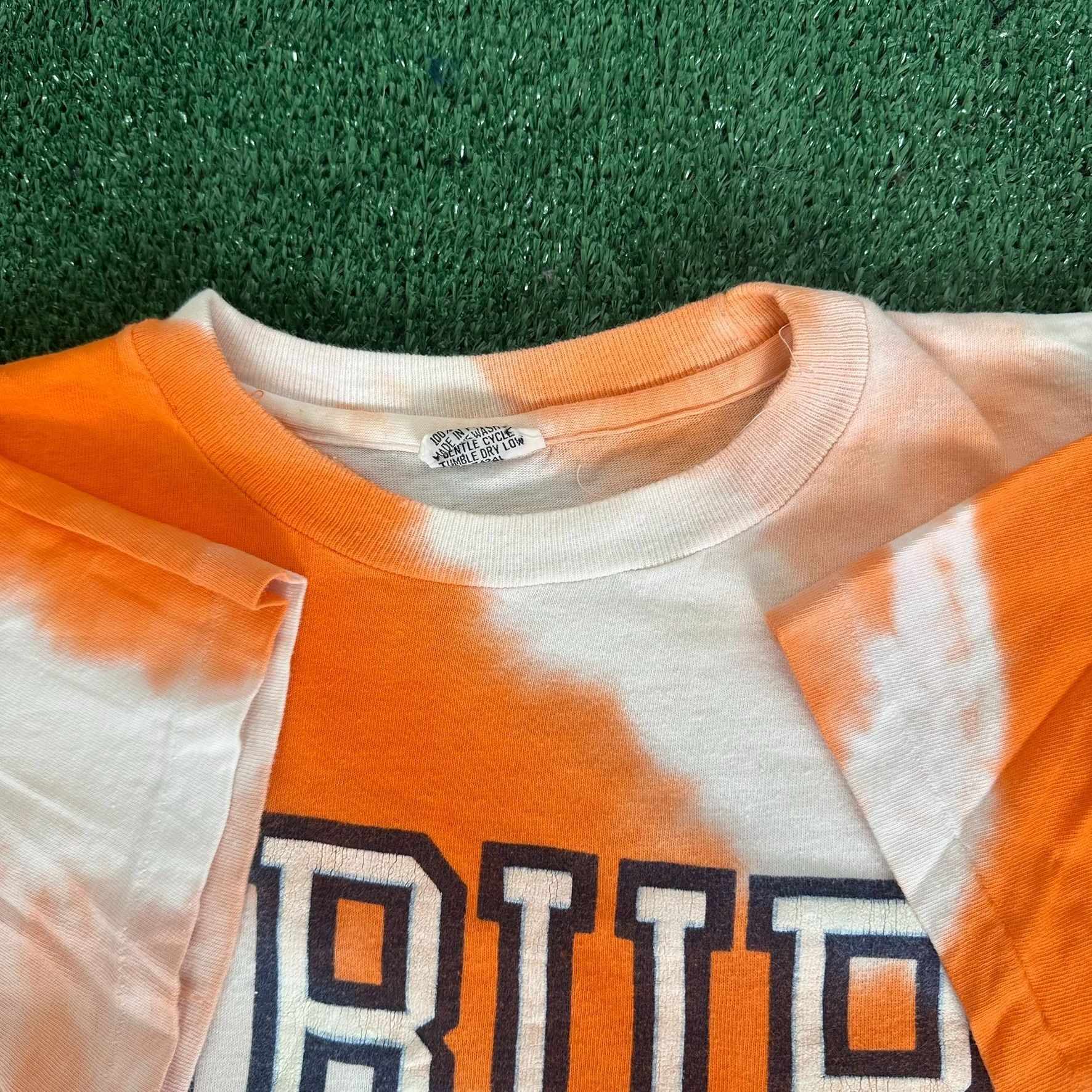 NCAA Vintage 90s Auburn University T-Shirt Single Stitch Tie Dye Size US L / EU 52-54 / 3 - 3 Thumbnail