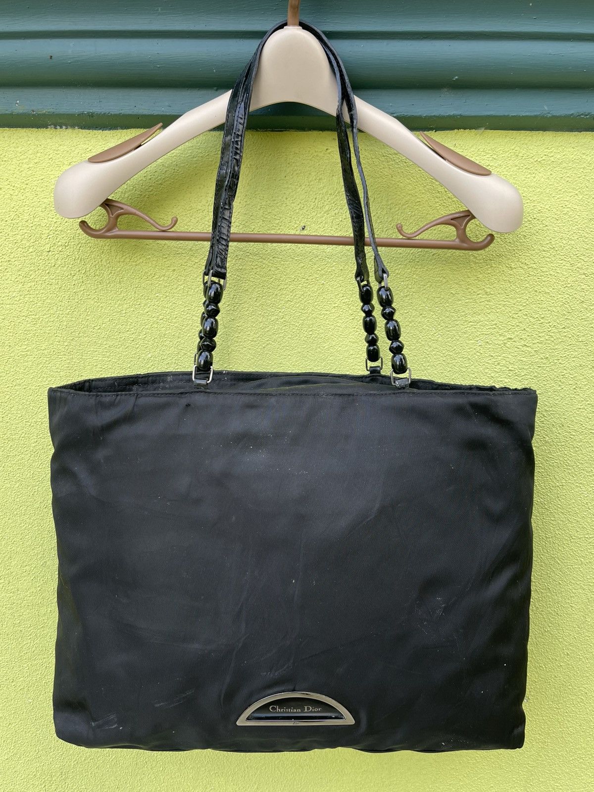 Christian Dior Monsieur × Dior OFFER❌❌CHRISTIAN DIOR Maris Pearl Nylon Tote Bag Size ONE SIZE - 1 Thumbnail