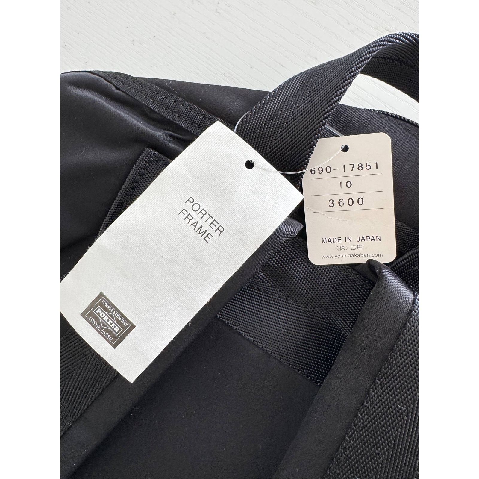 Porter NWT Porter Yoshida Frame Backpack Black Nylon Size ONE SIZE - 8 Thumbnail