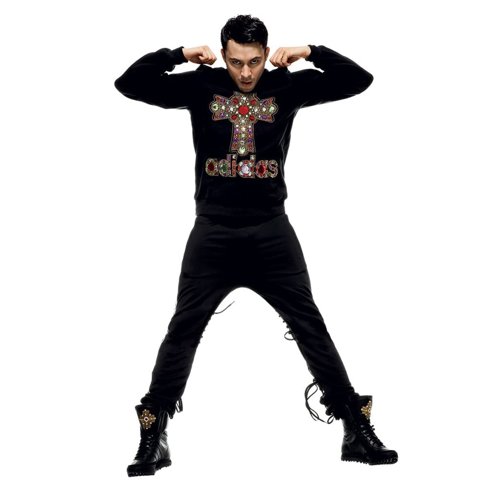 Adidas × Jeremy Scott adidas Originals by Jeremy Scott A/W 2010 Cross Sweatshirt Size US S / EU 44-46 / 1 - 3 Thumbnail