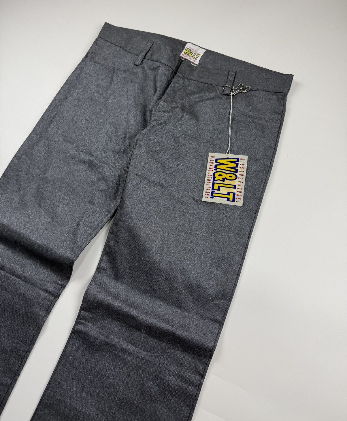 Walter Van Beirendonck Walter Van Beirendonck Reconstructed Metallic Flared Pants Size US 30 / EU 46 - 4 Thumbnail