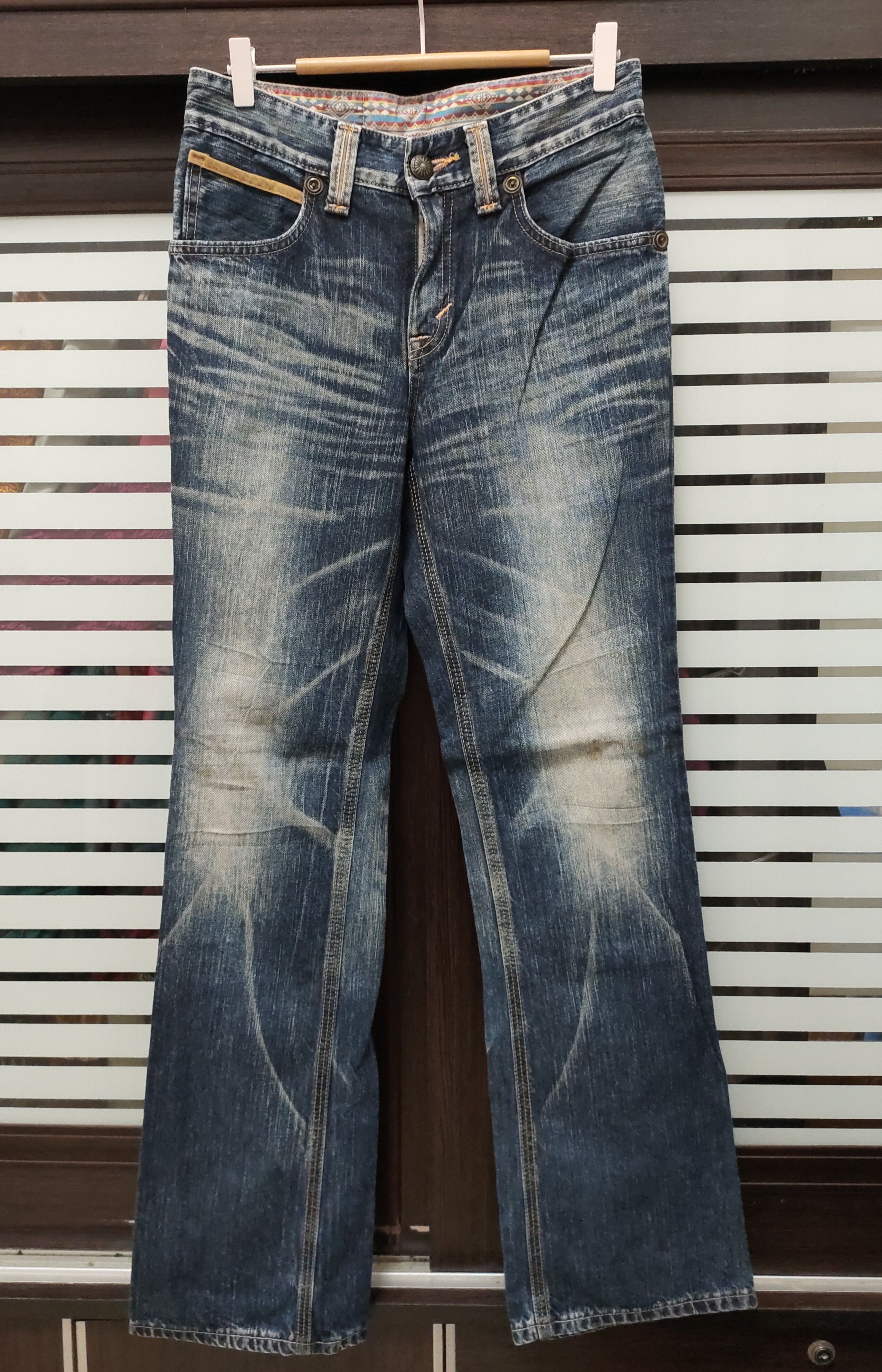 Japanese Brand 💥 Sick Flared Edwin XV Exclusive Vintage Jeans 💥 Size US 30 / EU 46 - 2 Thumbnail