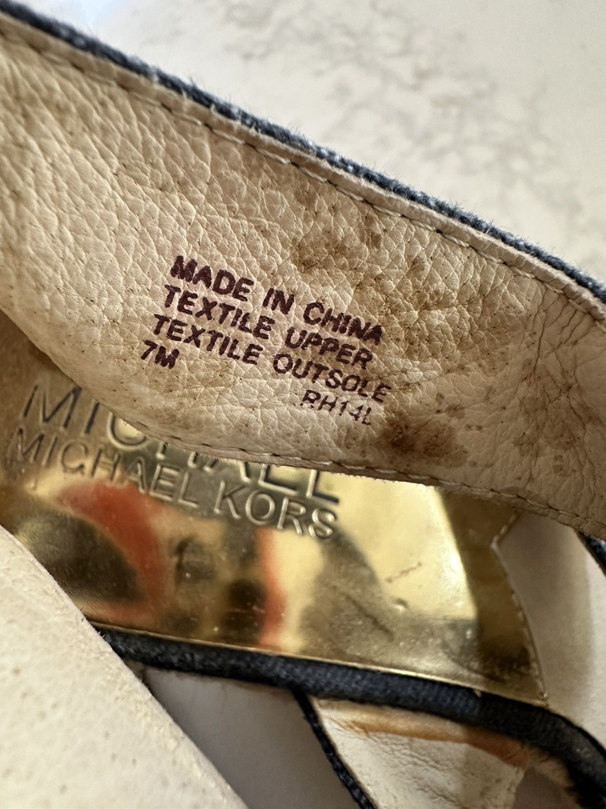 Michael Kors Michael Kors Berkley Navy Wedge Platform Espadrille Zipper Size US 7 / IT 37 - 7 Thumbnail