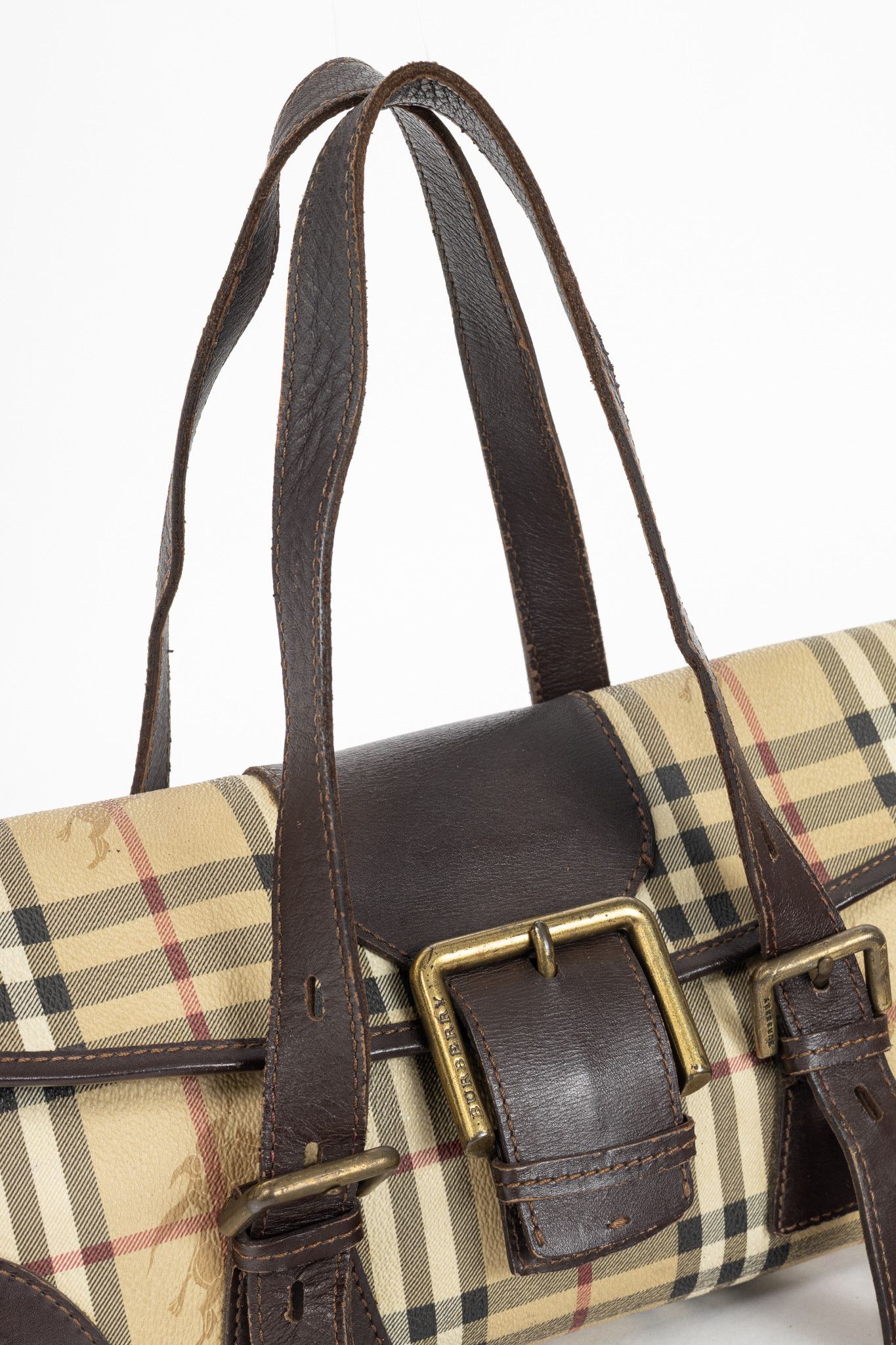 Burberry Burberry Haymarket Check Buckle-Flap Handbag Size ONE SIZE - 6 Thumbnail