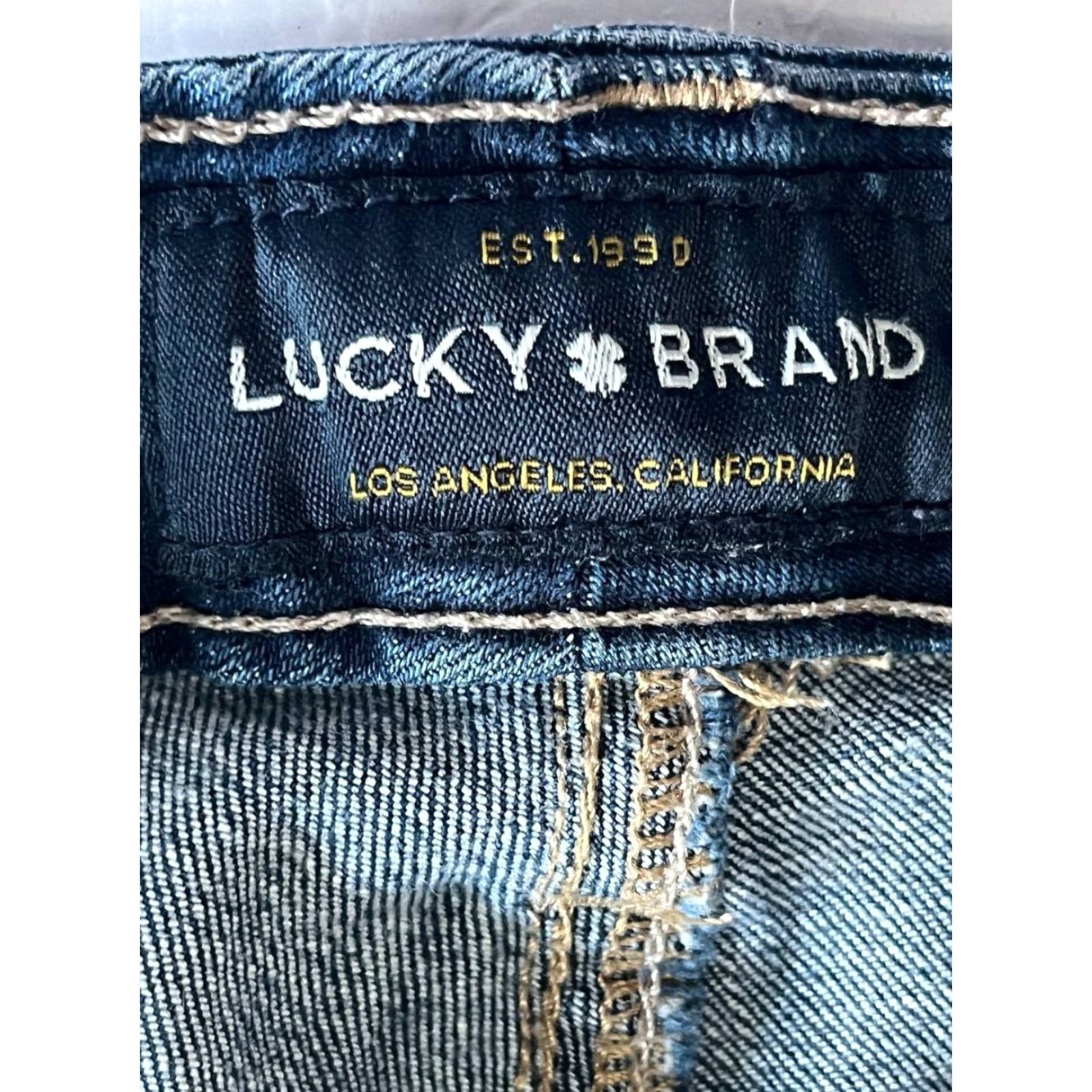 Lucky Brand Lucky Brand Jeans Cropped Womens 6 Blue Medium Wash Stretch 5-Pocket Denim Jeans Size 28" / US 6 / IT 42 - 7 Thumbnail