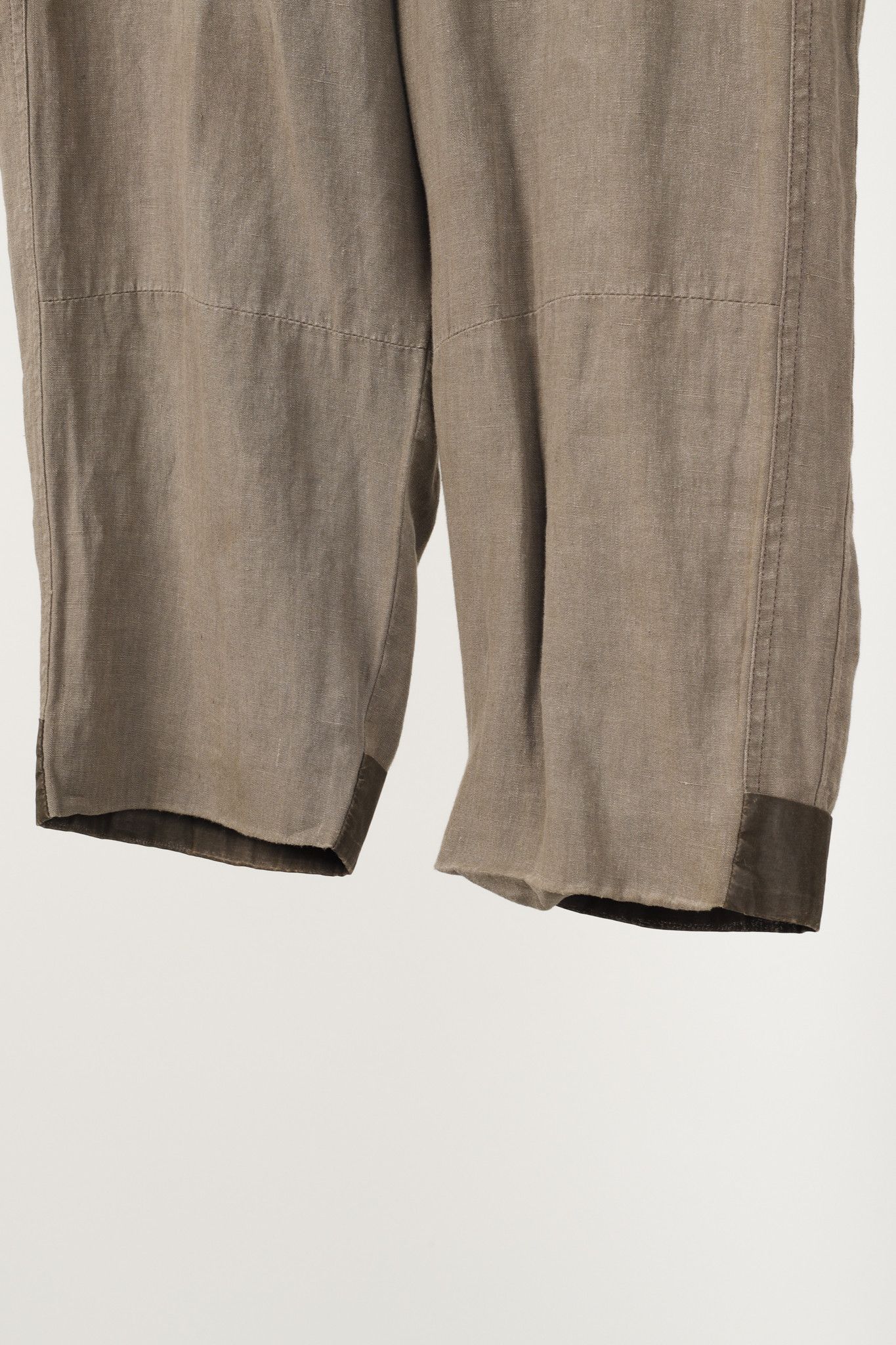Annette Gortz Annette Gortz Rai Brown Linen Trim-Detail Zip-Pocket Culotte Size 32" / US 10 / IT 46 - 6 Thumbnail