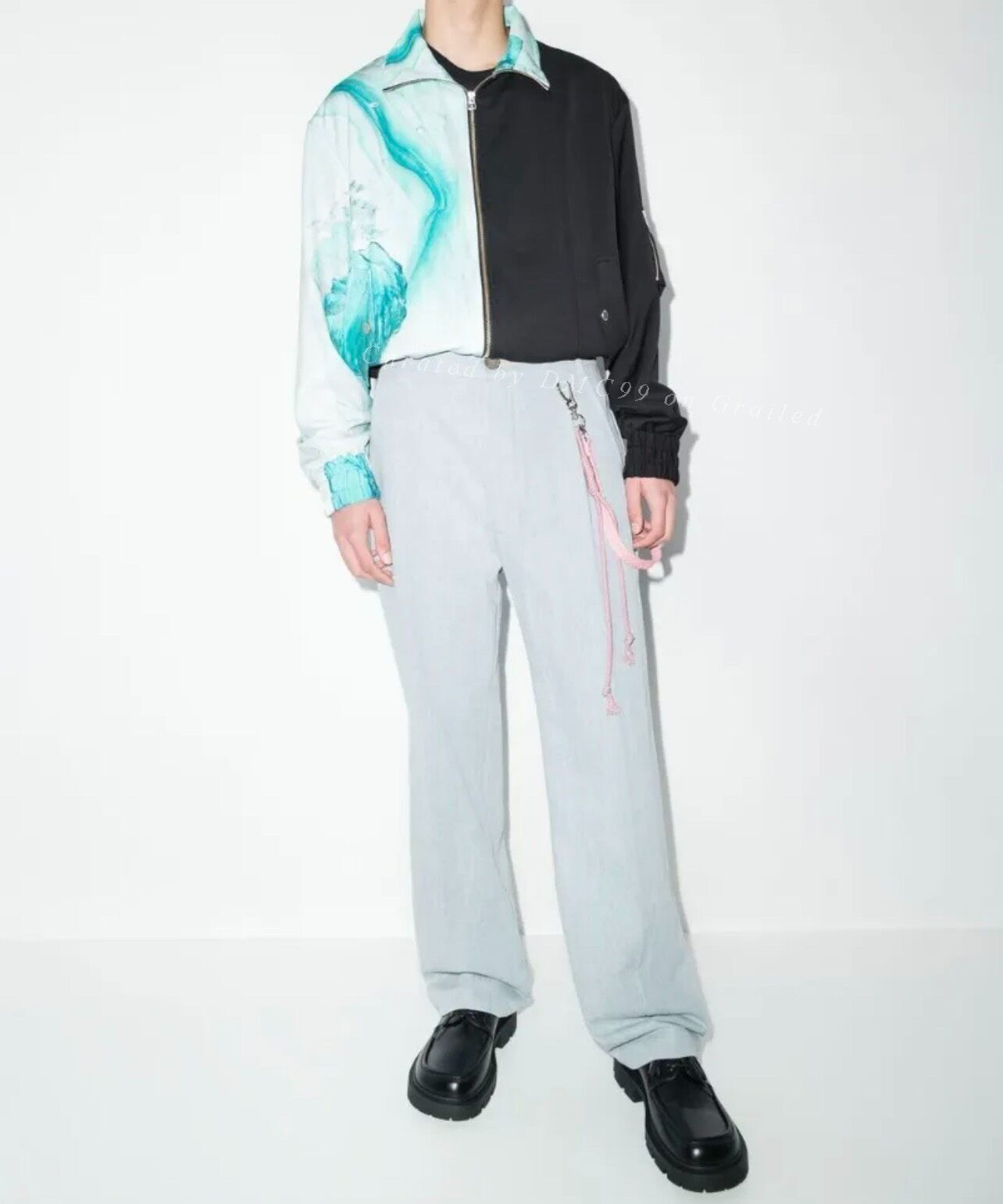 Song For The Mute Song for the Mute Keychain Straight-Leg Pants Size US 34 / EU 50 - 1 Thumbnail