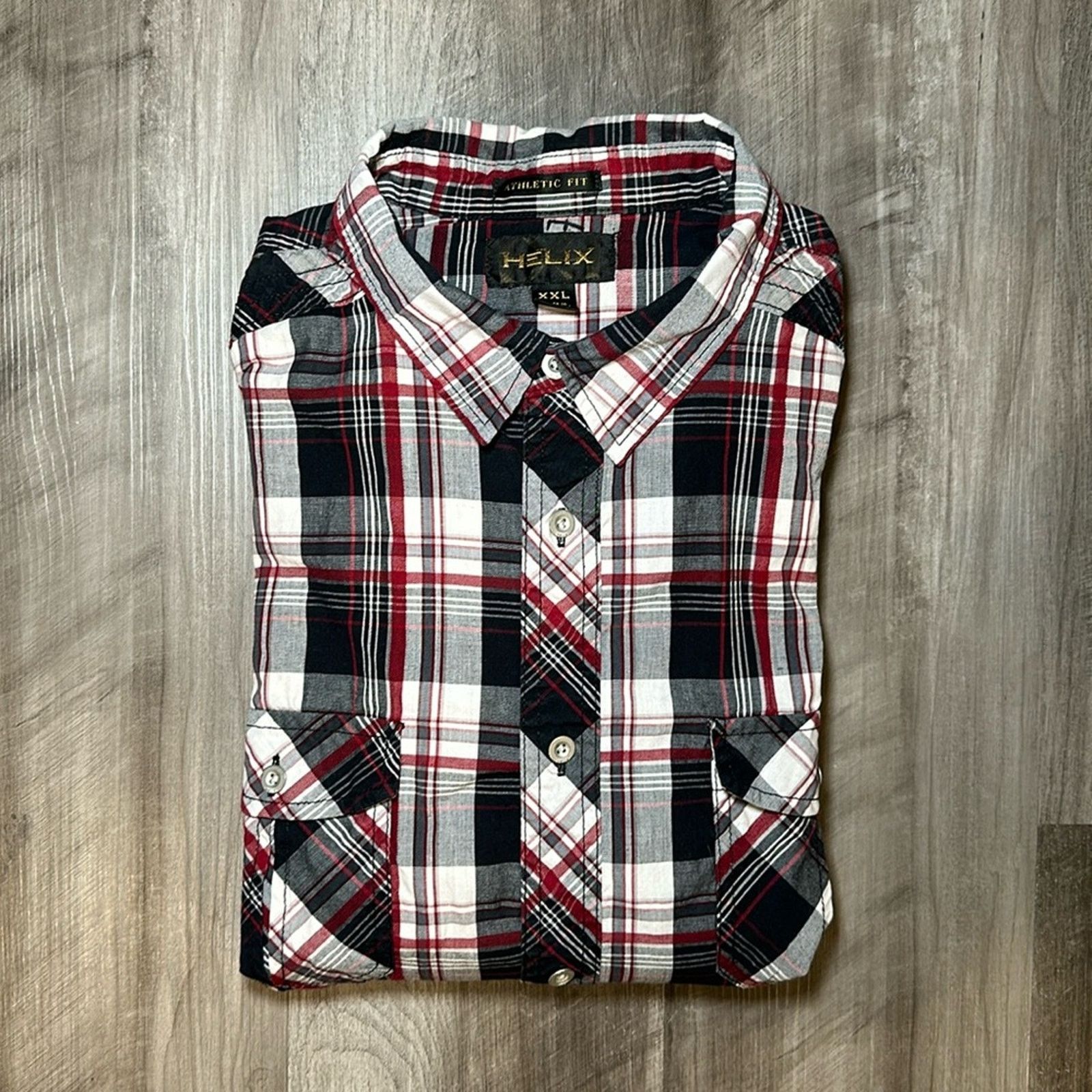 Helix Helix Athletic Fit Long Sleeve Button Down - 2XL Size US XXL / EU 58 / 5 - 1 Thumbnail