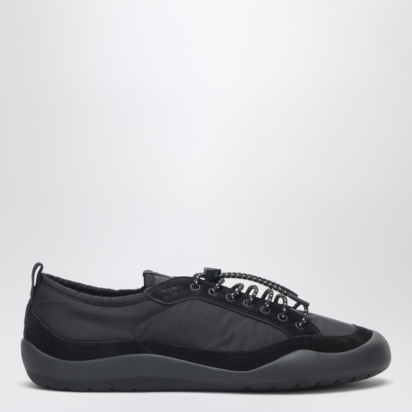 Prada Prada Black Speedrock Sneakers In Re-Nylon And Suede Size US 7.5 / EU 40-41 - 1 Thumbnail