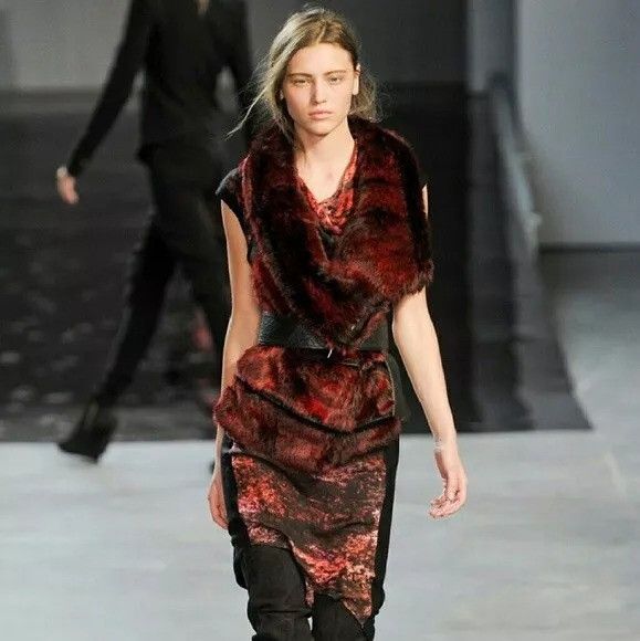 Helmut Lang Helmut Lang Asymmetric Runway Midnight Floral Pattern Dress Size M / US 6-8 / IT 42-44 - 11 Thumbnail