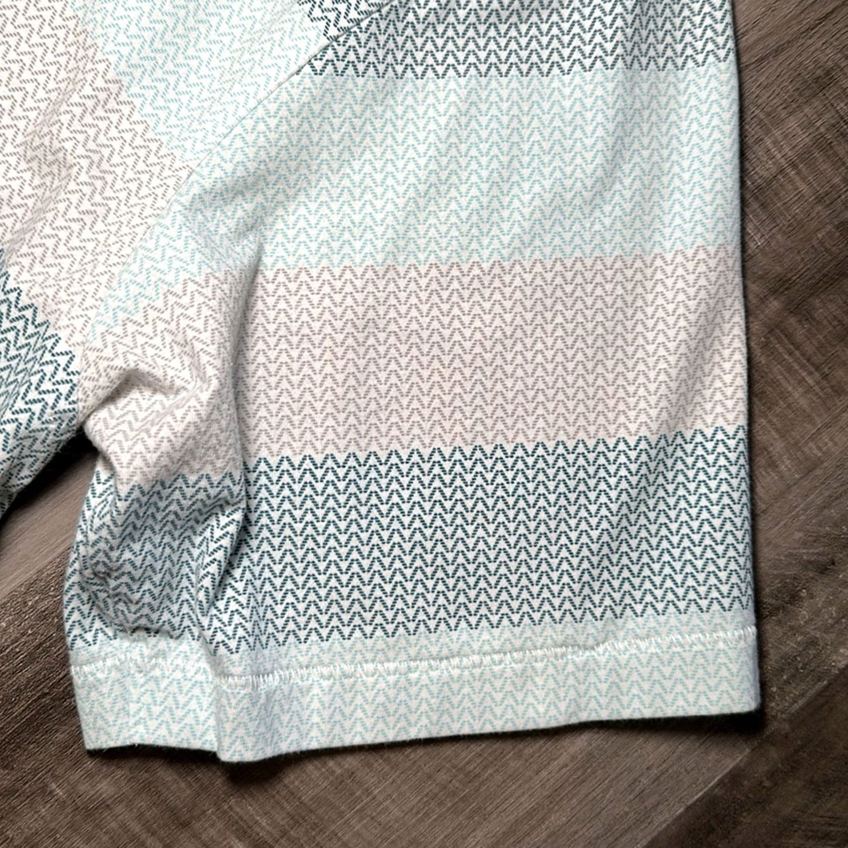 Vintage Linksoul Tempus Fugit Performance Golf Polo 2XL Shirt Men Blue Teal Light Blue Light Tan Light Brown Cotton Polyester Spandex N/A Size US XXL / EU 58 / 5 - 4 Thumbnail