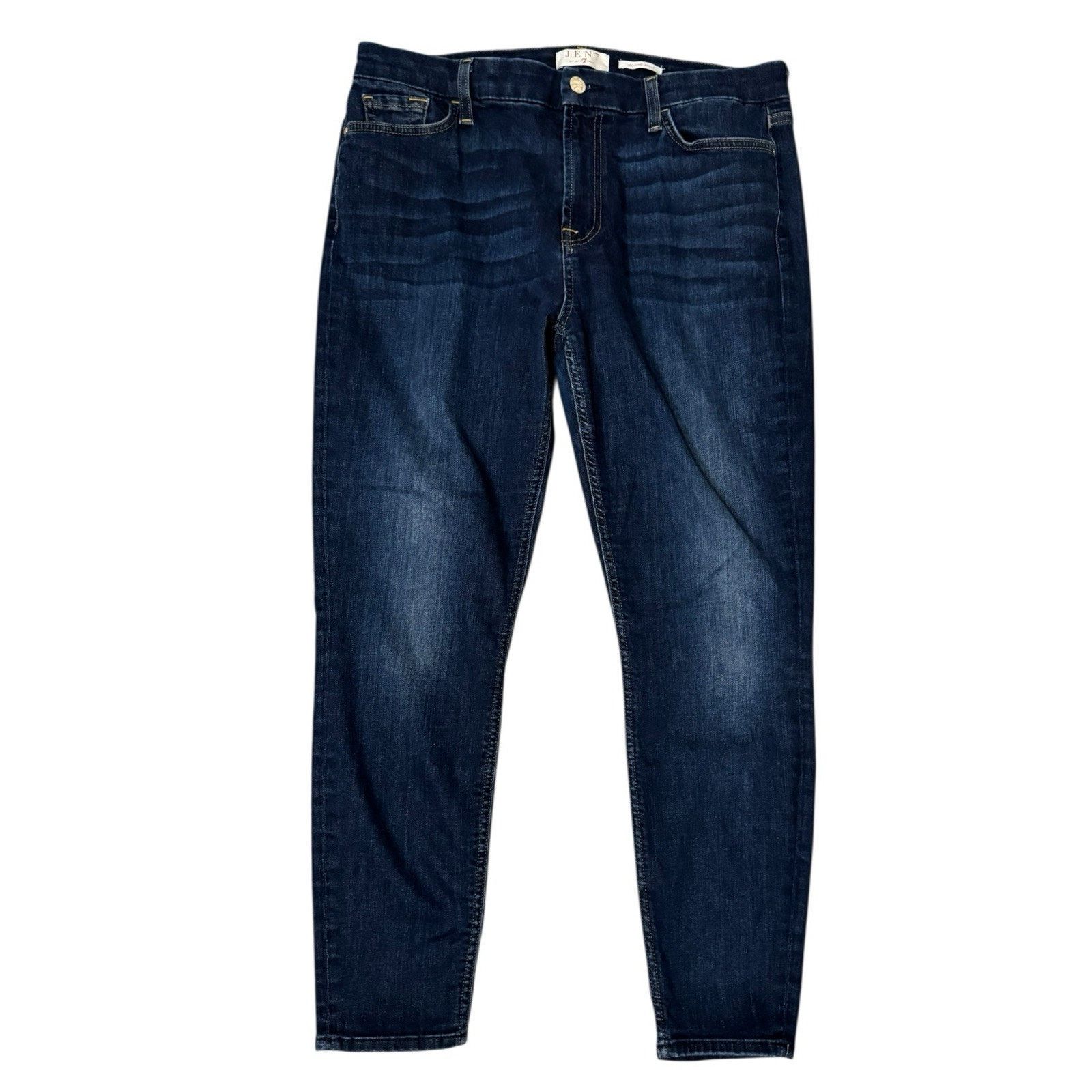 7 For All Mankind JEN7 By 7 For All Mankind Legging Ankle Jeans Dark Wash Size 36" / US 14 / IT 50 - 1 Thumbnail