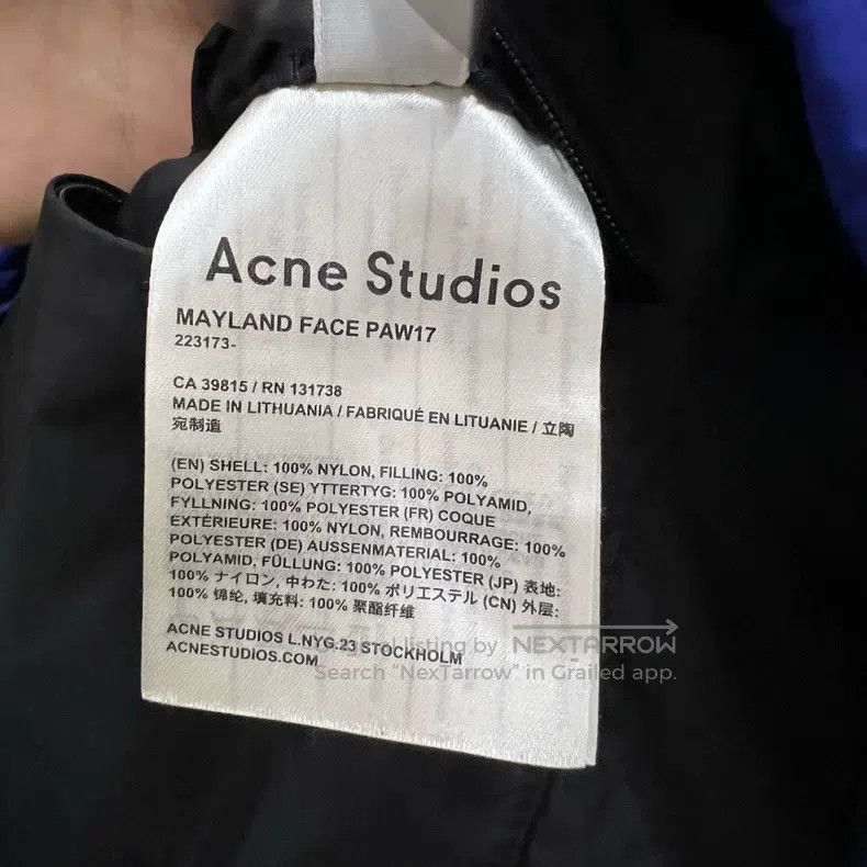 Acne Studios Acne Studios Blue Hooded Zip Up Jacket Size US XS / EU 42 / 0 - 3 Thumbnail