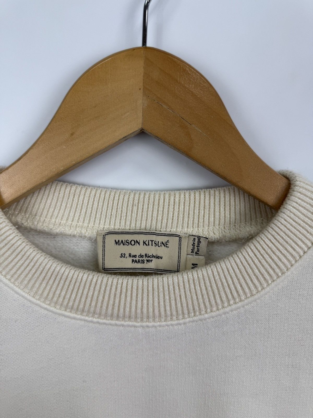 Maison Kitsune 🇫🇷 Maison Kitsune Paris College Style Sweatshirt Rare Retro Size US L / EU 52-54 / 3 - 5 Thumbnail