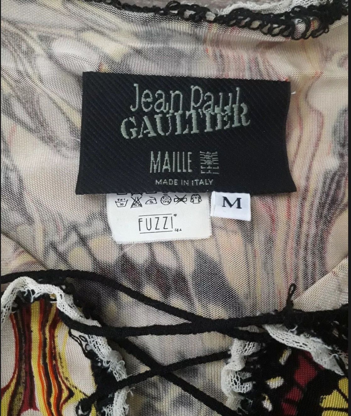 Jean Paul Gaultier 2003 archive butterfly mesh top Size M / US 6-8 / IT 42-44 - 2 Thumbnail