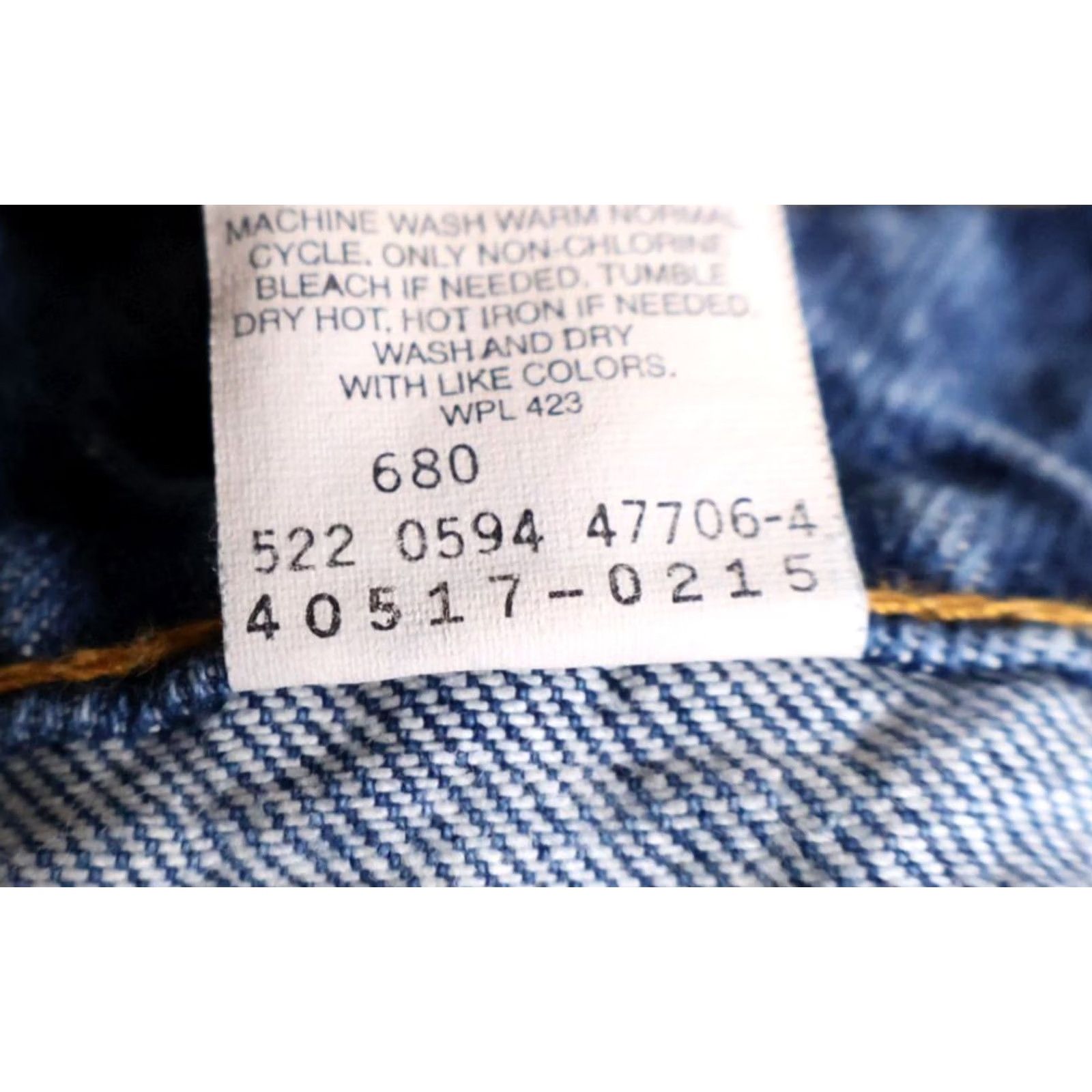 Levi's VINTAGE Levi's 517 Jeans Men Bootcut 1994 38 x 29 Blue Orange Tab VTG 90s Size US 38 / EU 54 - 5 Thumbnail