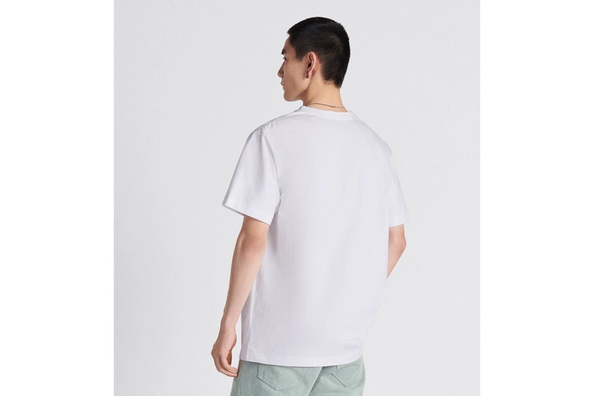 Dior o1bcso1str1124 CD Interlaced Relaxed-Fit T-Shirt in White Size US XL / EU 56 / 4 - 6 Thumbnail