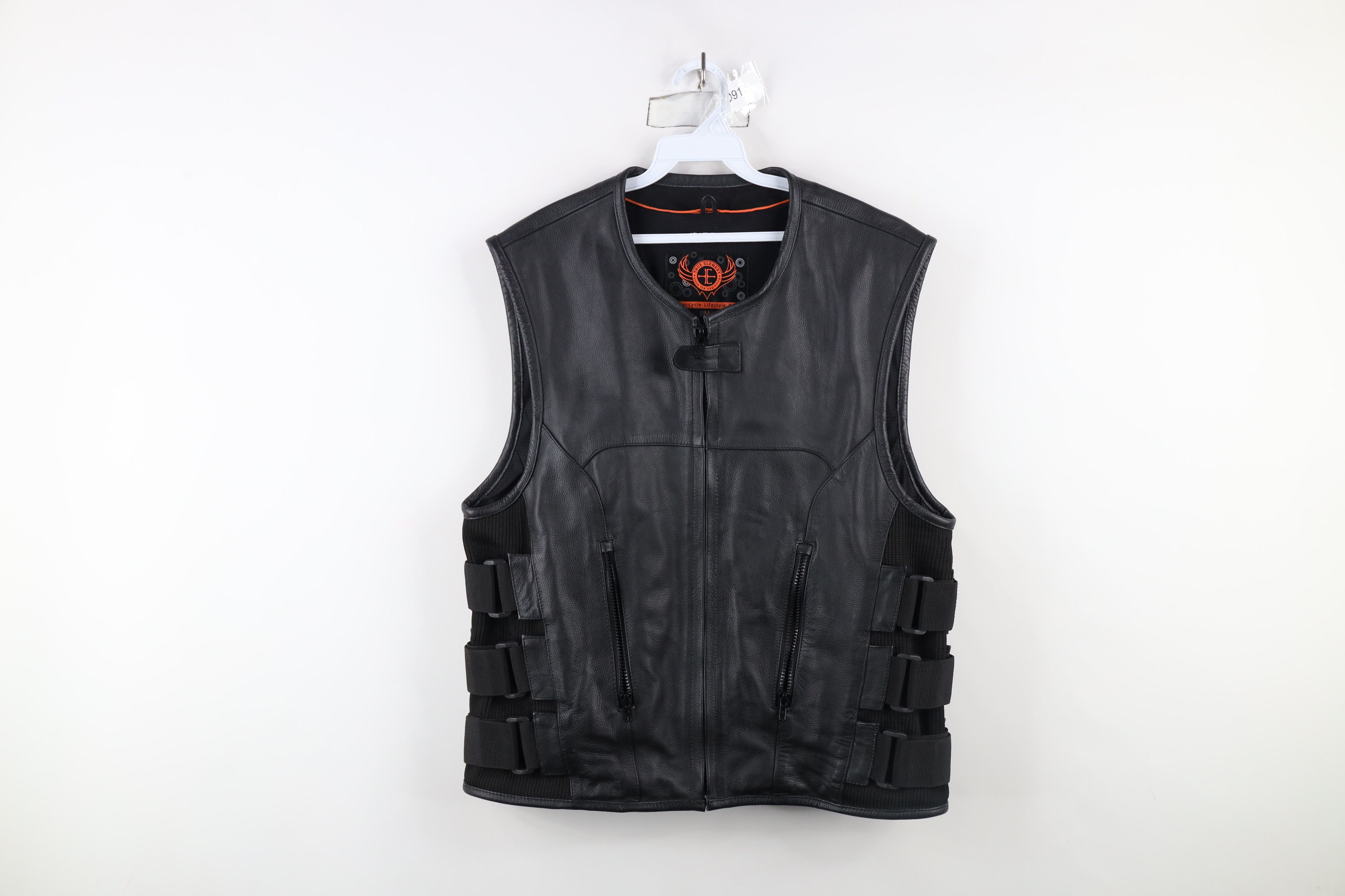 Vintage Vintage Y2K Streetwear Strap Tactical Motorcycle Vest Size US M / EU 48-50 / 2 - 1 Thumbnail