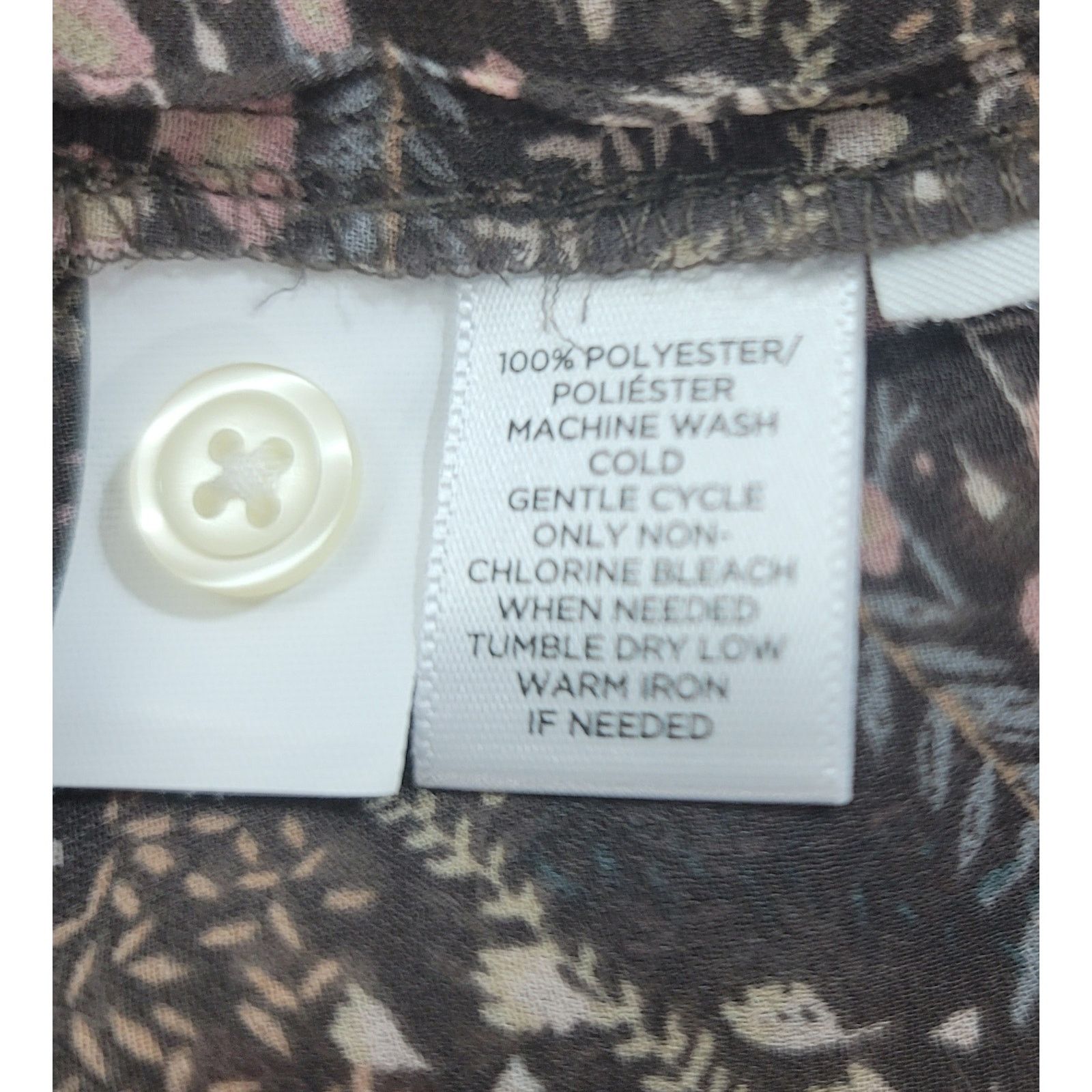 Other Ann Taylor Loft Brown Pink Sheer Floral Print Shirt XS Size XS / US 0-2 / IT 36-38 - 5 Thumbnail