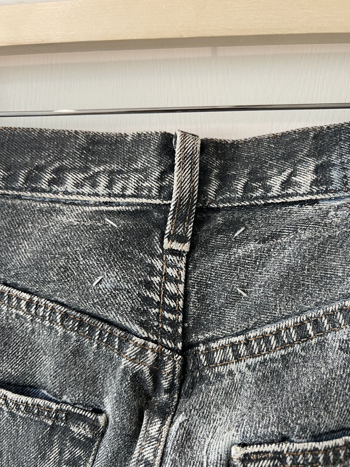Maison Margiela 2005 ARTISANAL Martin Margiela Grey Painted Denim Size US 32 / EU 48 - 4 Thumbnail