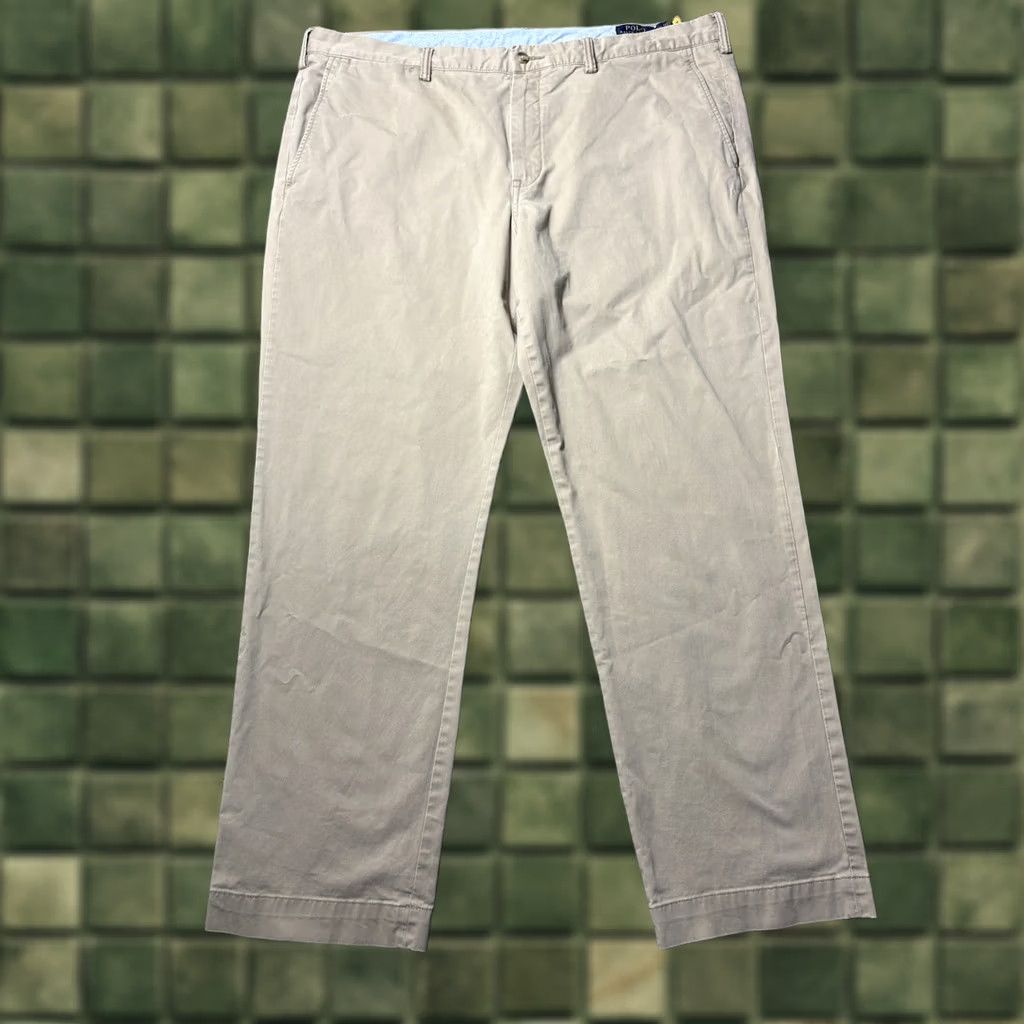 Polo Ralph Lauren Polo Ralph Lauren Bedford Chino Pants Mens 42x32 Stretch Straight Tan Khaki Size US XL / EU 56 / 4 - 1 Thumbnail