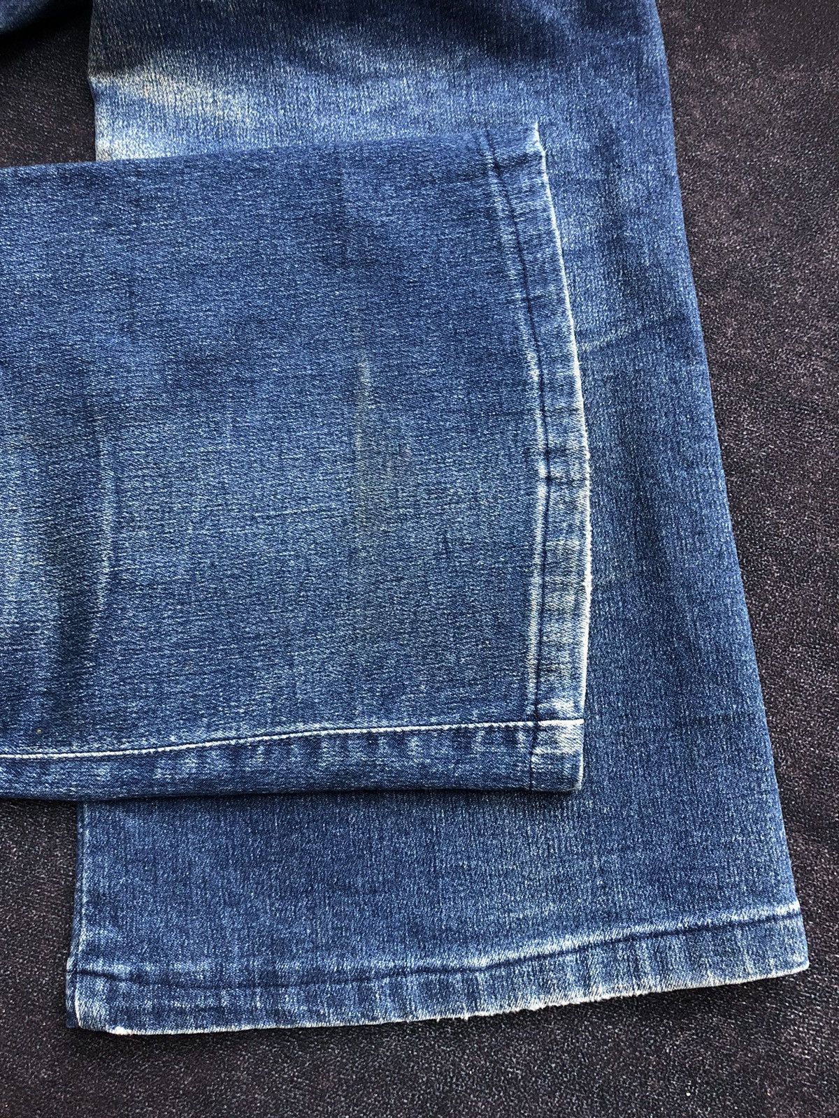 If Six Was Nine Vintage Japanese 80s Big John Bush Flared Jeans Size US 33 - 14 Thumbnail