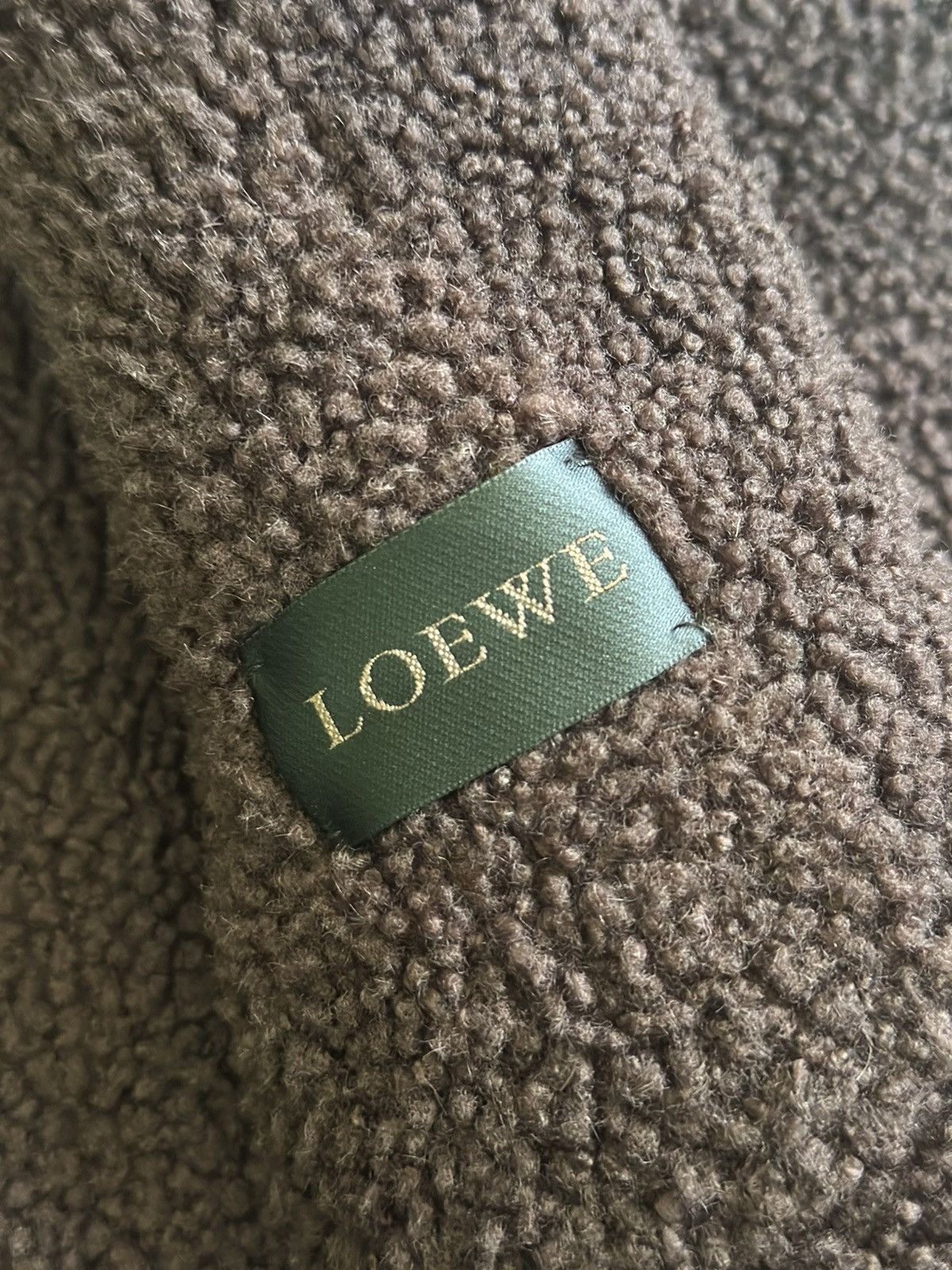 Loewe ❤️VINTAGE❤️ LOEWE LEATHER SHEARSLING LONG JACKETS Size S / US 4 / IT 40 - 9 Thumbnail