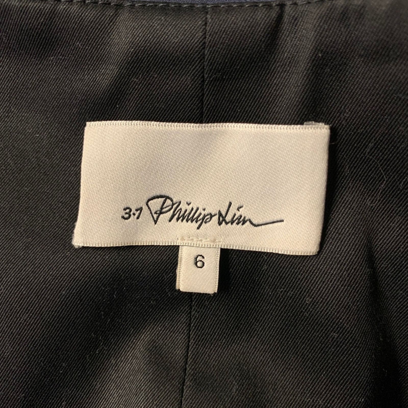 3.1 Phillip Lim PHILLIP LIM Size 6 Navy Black Trouser Belted Pants Size US 31 - 5 Thumbnail