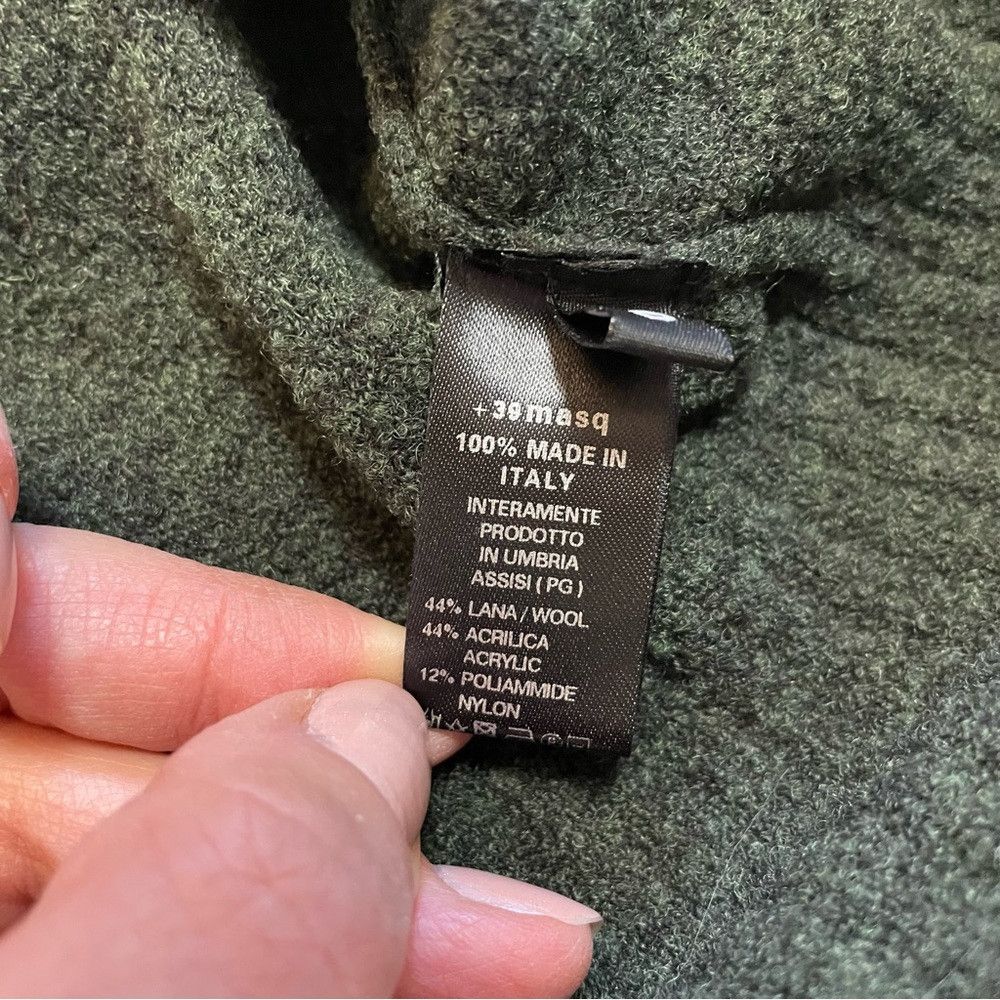 Other NWT New $210 +39 MASQ V-Neck Wool Dark Green Sweater Size S Size US S / EU 44-46 / 1 - 8 Thumbnail