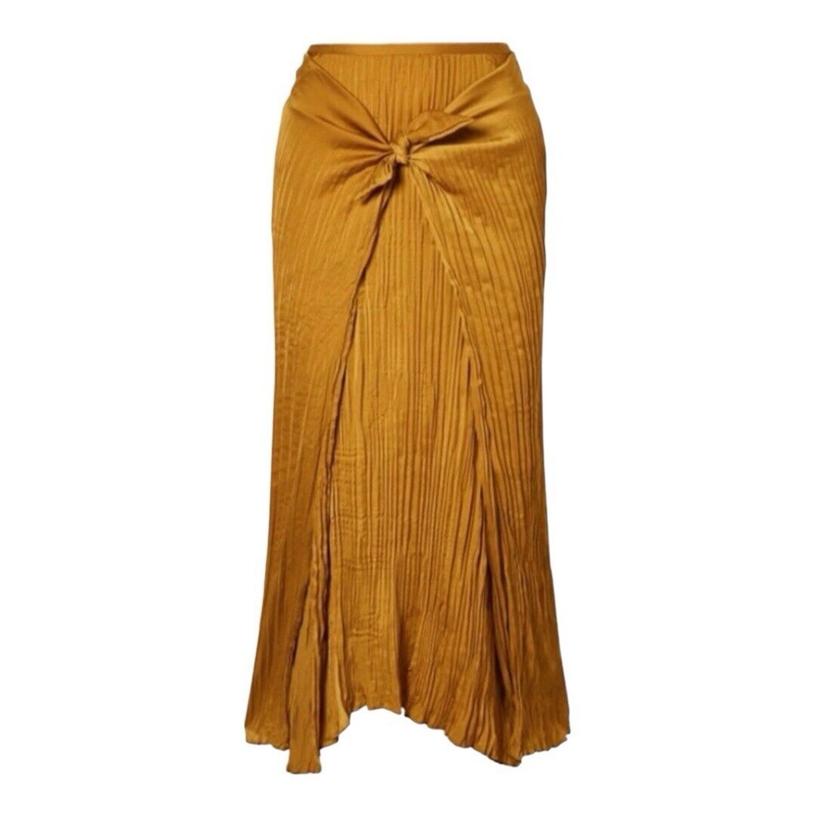 Vince Vince Pleated Plisse Midi Skirt Size 34" / US 12 / IT 48 - 1 Thumbnail