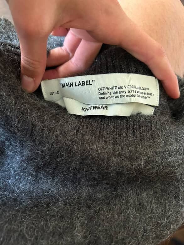 Off-White Off-White Mohair Knit Sweater Size US S / EU 44-46 / 1 - 4 Thumbnail