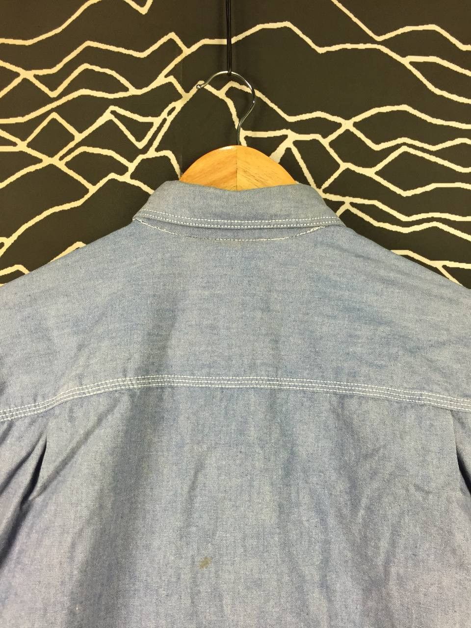 Budweiser Vtg 90s Budweiser Chambray Workwear Button Up Shirt Size US M / EU 48-50 / 2 - 14 Thumbnail