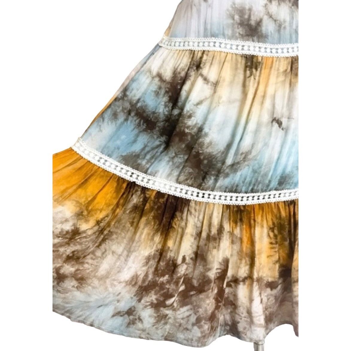 Other NWT Tie Dye Mini Slip Dress | Coastal Cowgirl Boho Cottageco Size S / US 4 / IT 40 - 6 Thumbnail