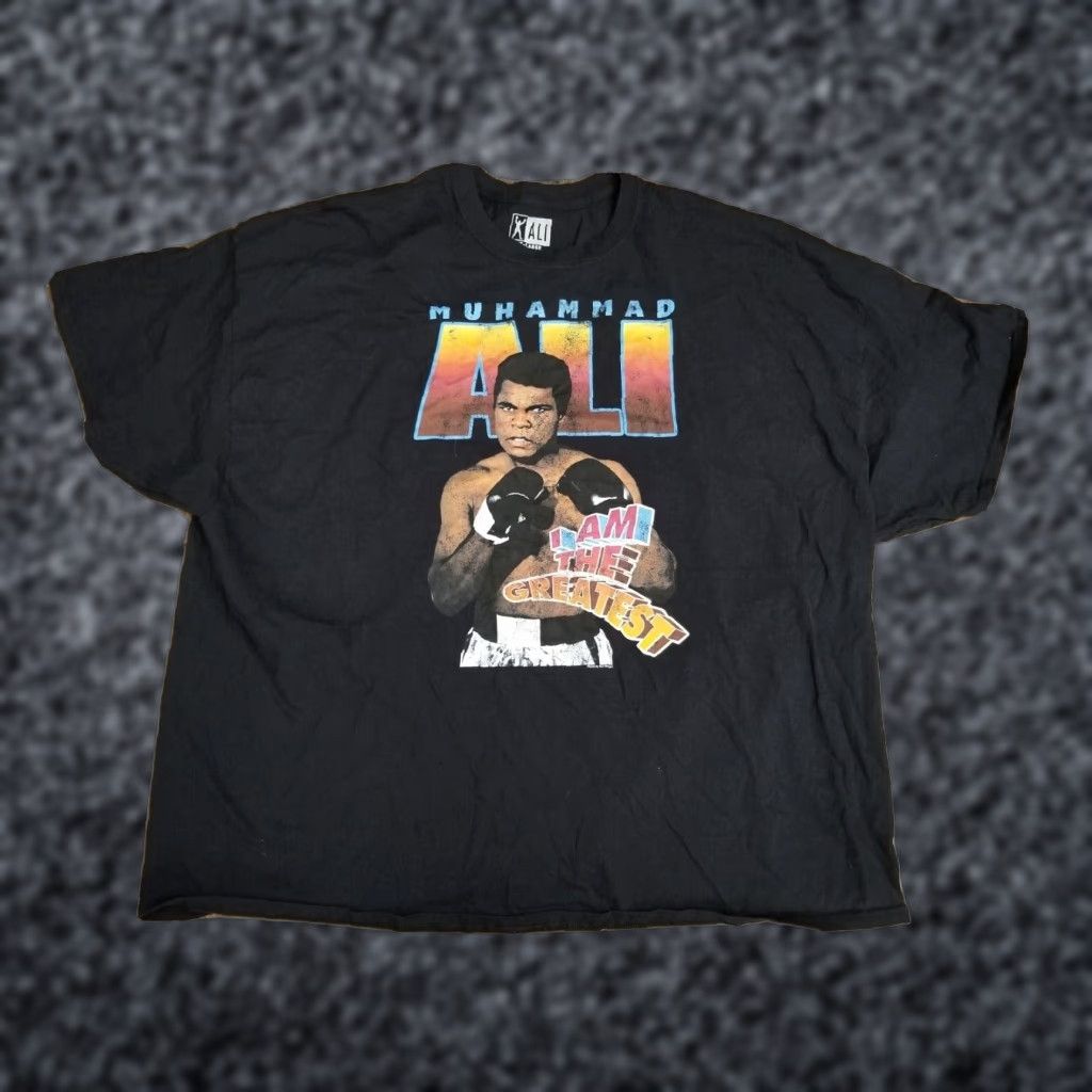 Vintage MUHAMMAD ALI I Am The Greatest Men's Short Sleeve T-Shirt Black 5XL Size US XXL / EU 58 / 5 - 1 Thumbnail