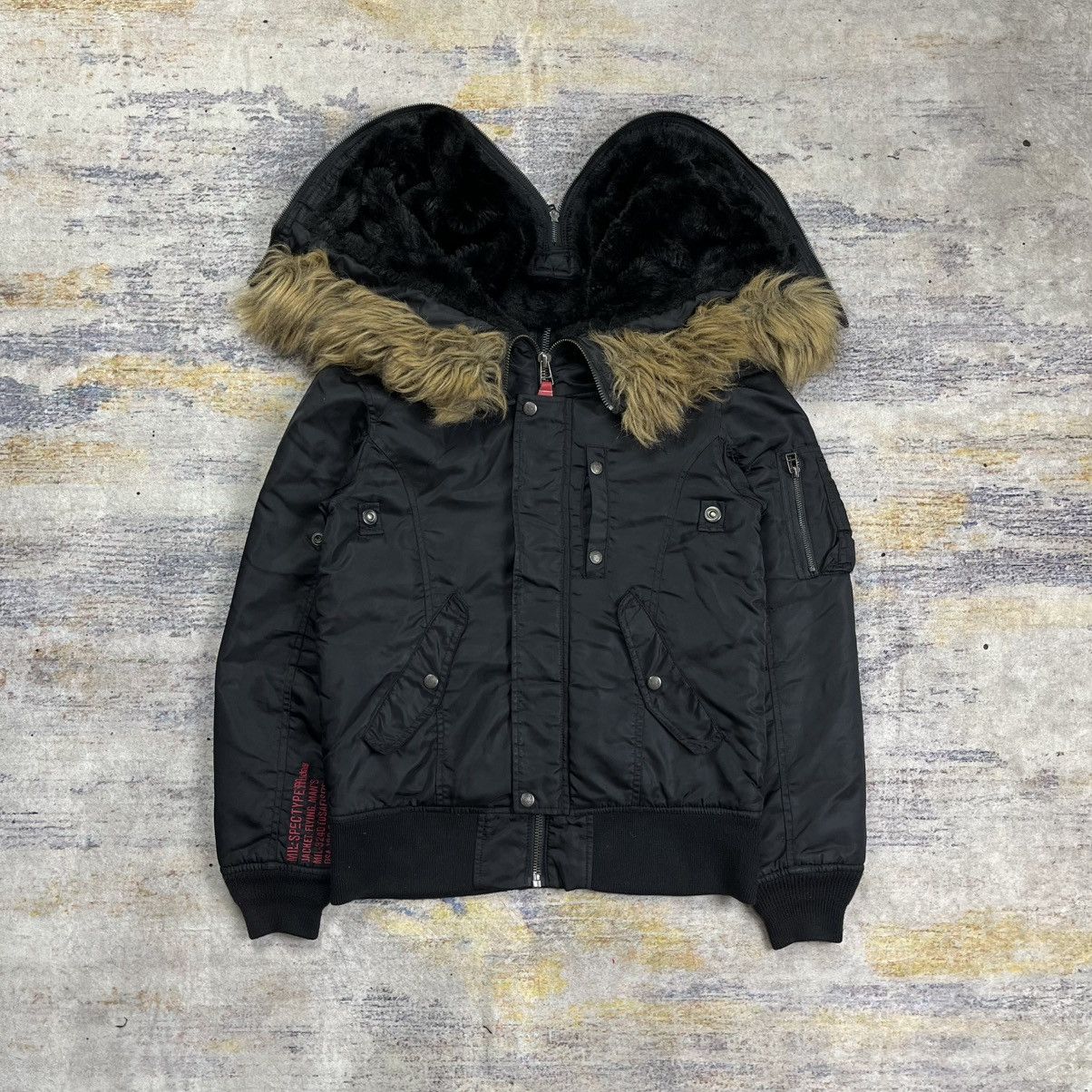 If Six Was Nine Midas Fur hoodie multi zipper bomber jacket vkei style Size US S / EU 44-46 / 1 - 6 Thumbnail