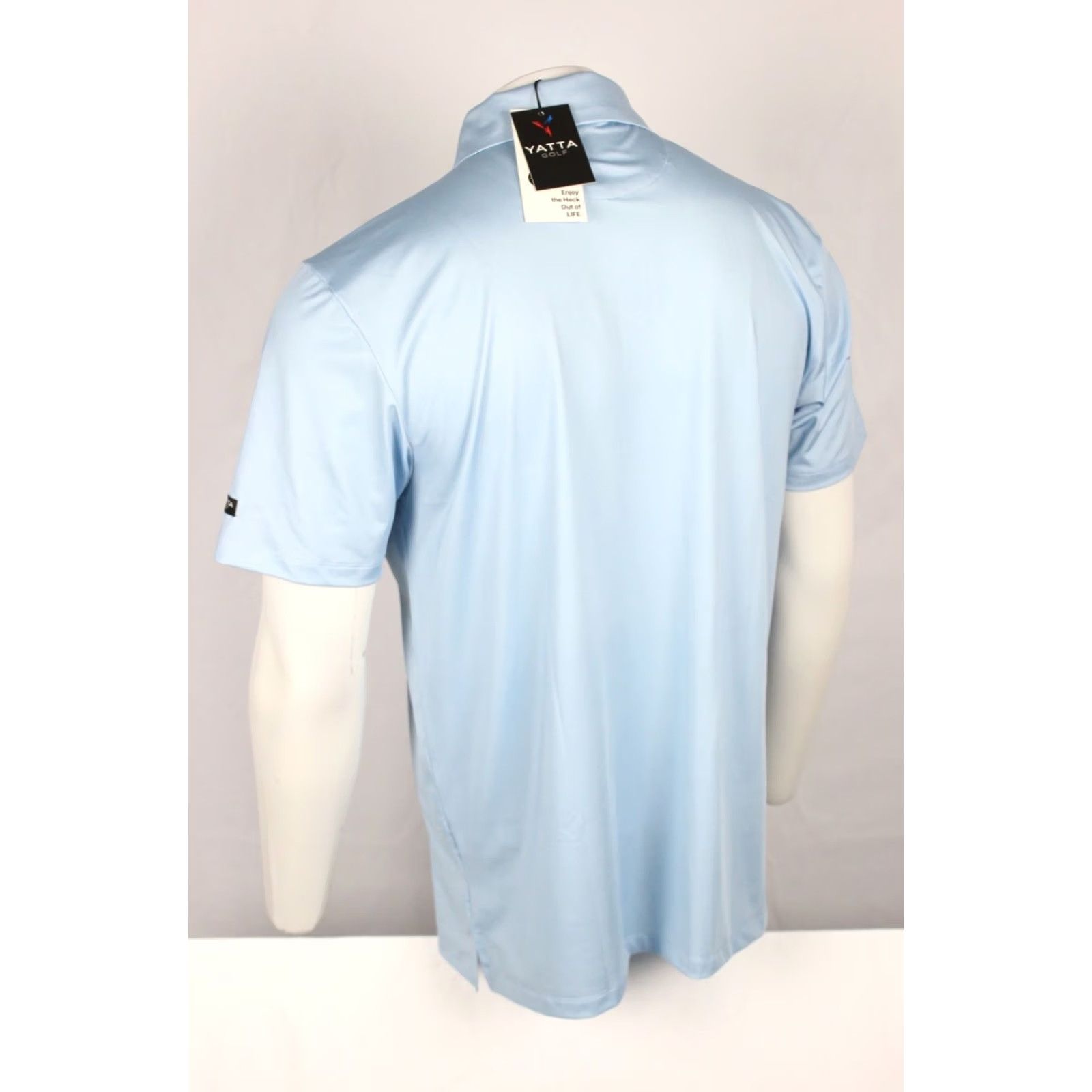 Vintage Yatta Golf Men's Polo Short Sleeve Shirt L Large Frost Delay Stripe Blue Size US L / EU 52-54 / 3 - 2 Thumbnail
