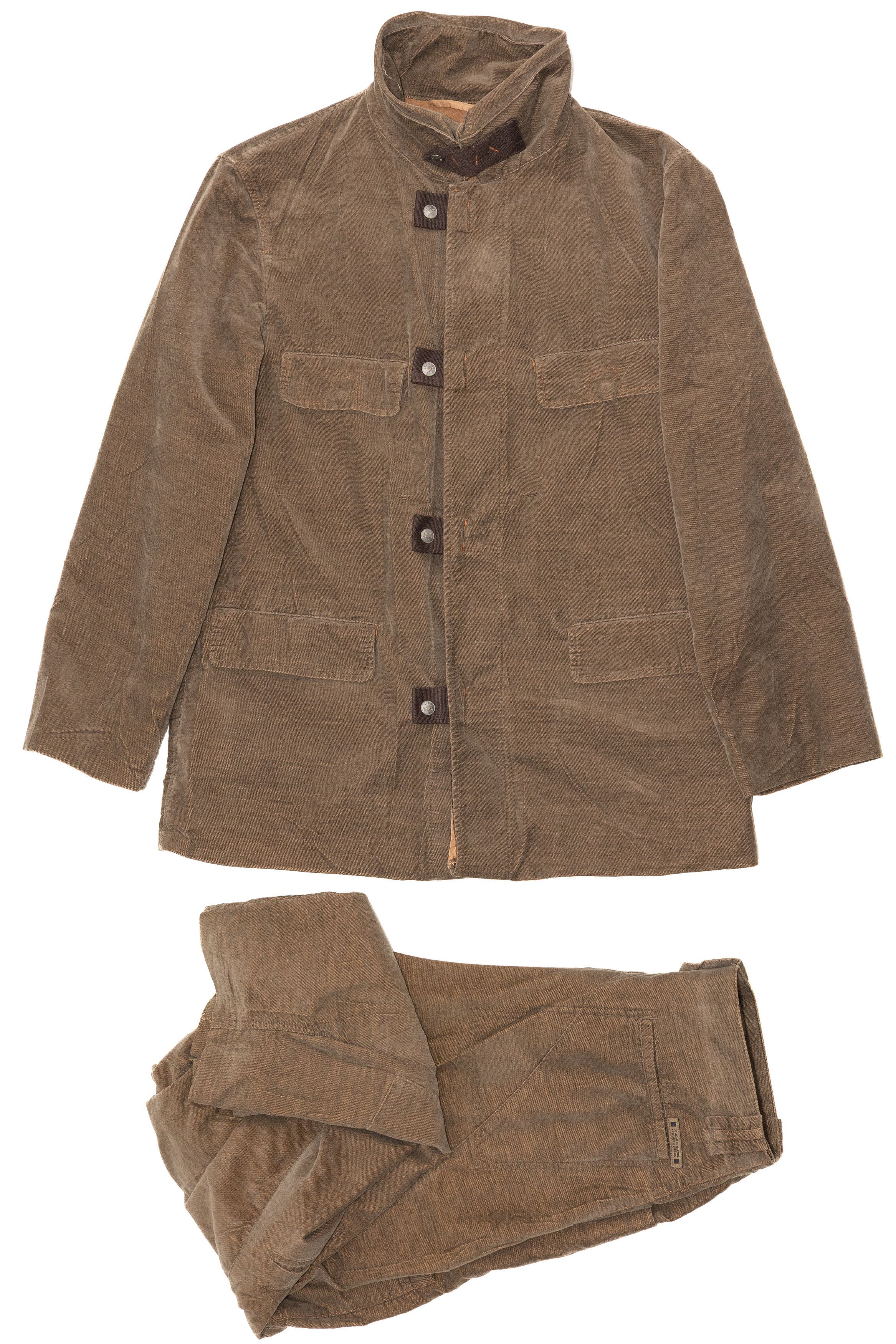 Marithe + Francois Girbaud 2000s Velvet 2 Piece Cargo Parachute Suit Size 40R - 1 Thumbnail