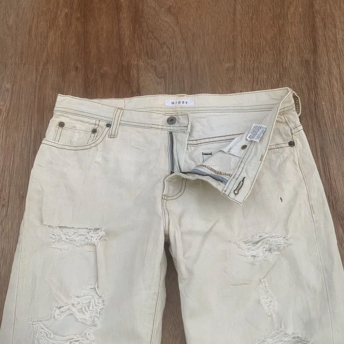 Japanese Brand 5-POCKET HIDEF JAPAN TROUSERS JEANS RIPPED RUSTY DIRTY PANTS Size US 30 / EU 46 - 9 Thumbnail