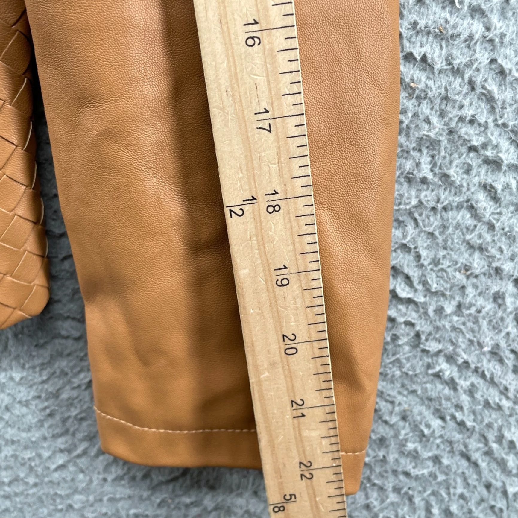 Vintage VINTAGE Colleen Lopez Woven Faux Leather Jacket Women Small Y2k 70s Moto Chic Office 90s Size S / US 4 / IT 40 - 6 Thumbnail