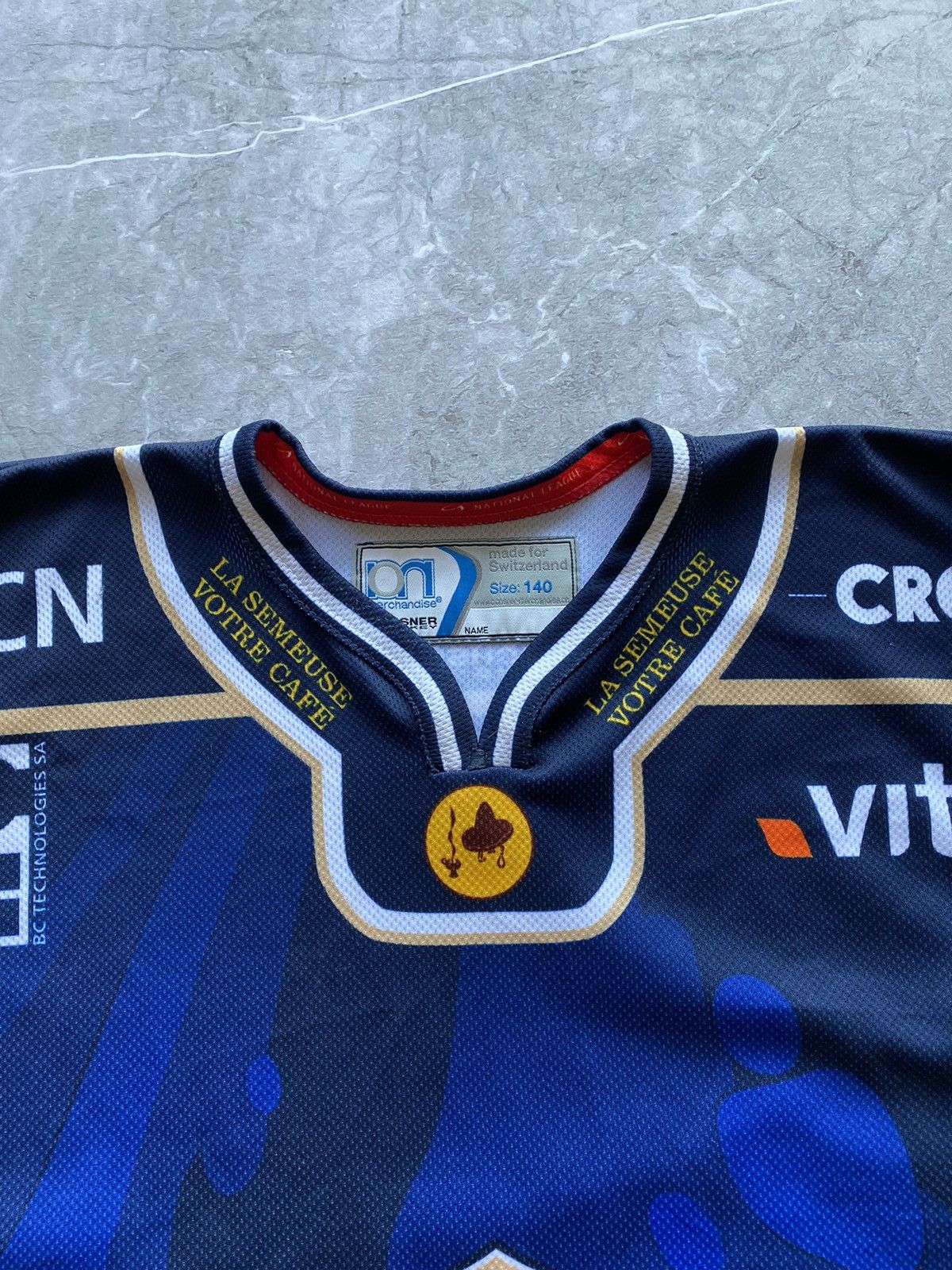 Vintage Vintage HC La Chaux-de-Fonds 2012-2013 Home Hockey Jersey Size US XXS / EU 40 - 6 Thumbnail