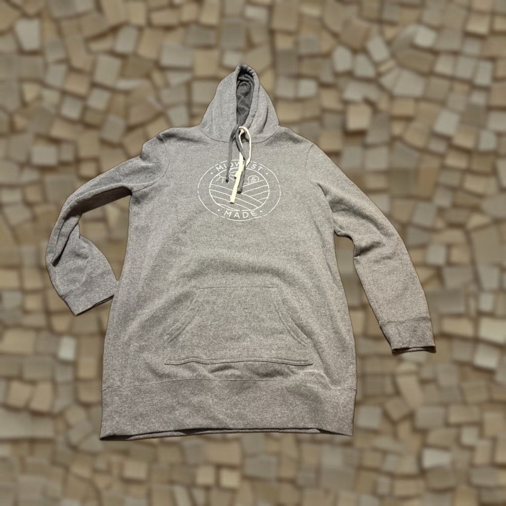 Vintage Independent Trading Company Sweatshirt Womens XL Gray White Midwest Made Size XL / US 12-14 / IT 48-50 - 1 Thumbnail