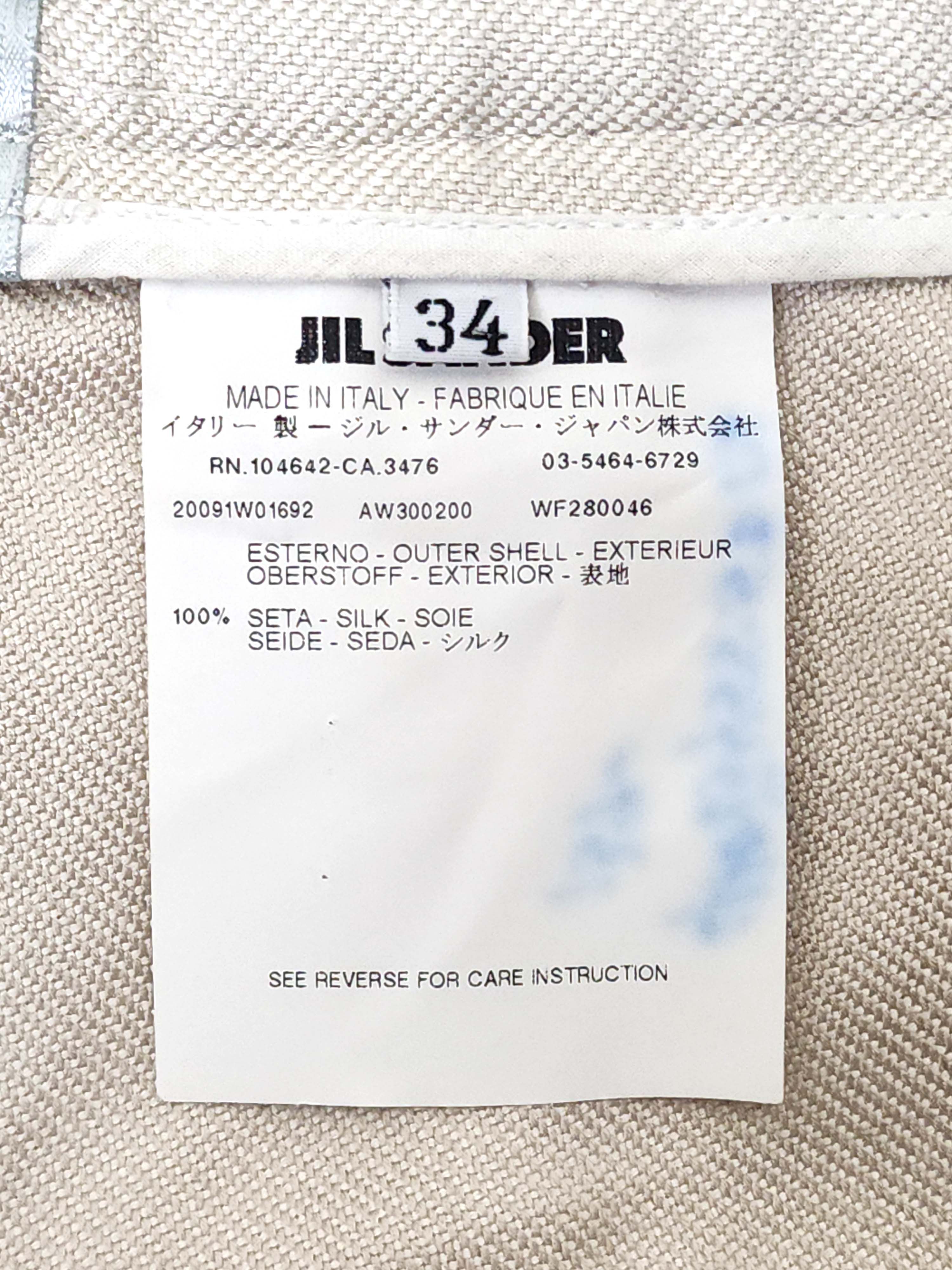 Jil Sander Raf Simons Silk Twill Pants FR34/US4 Size 27" / US 4 / IT 40 - 9 Thumbnail