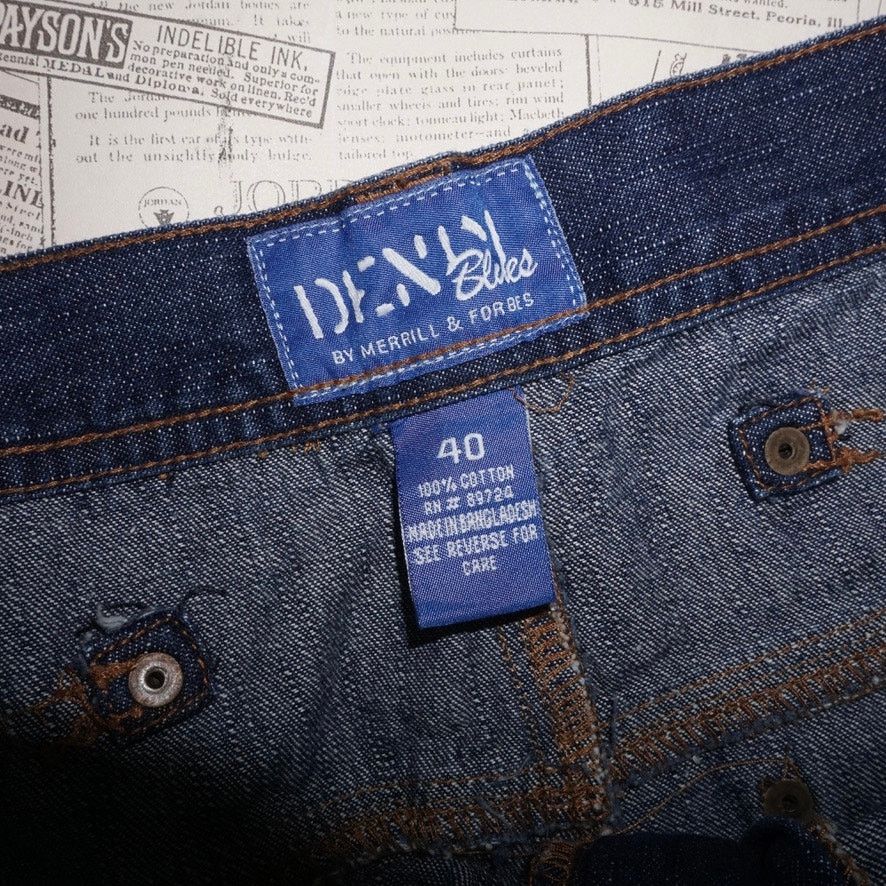 Vintage 40 - Vintage Y2K denim blues Merrill Forbes carpenter jeans Size US 40 / EU 56 - 3 Thumbnail