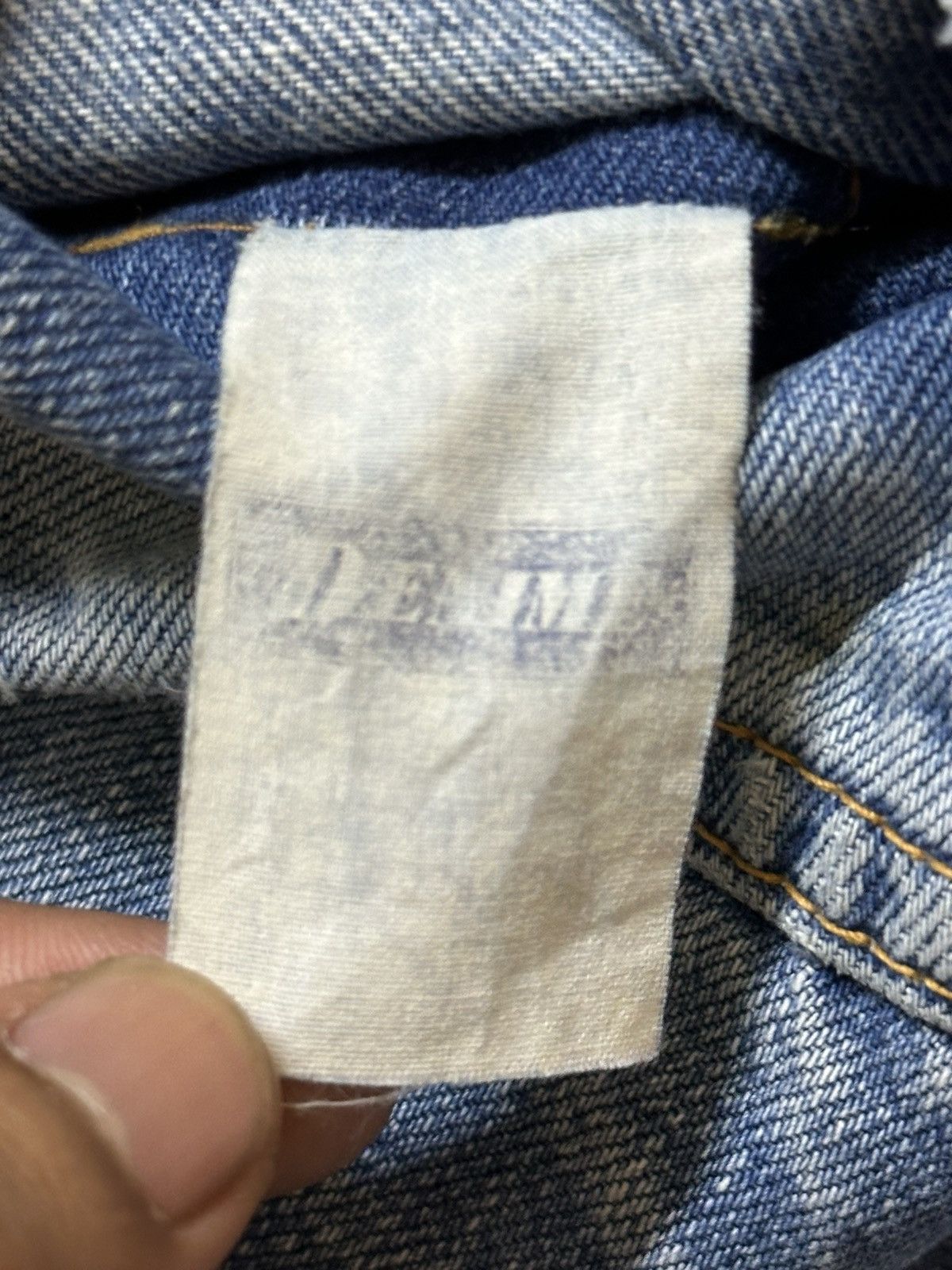 Denime Vintage Japan Denime Faded Wash Style Distress Bootcut Jeans Size US 31 - 10 Thumbnail