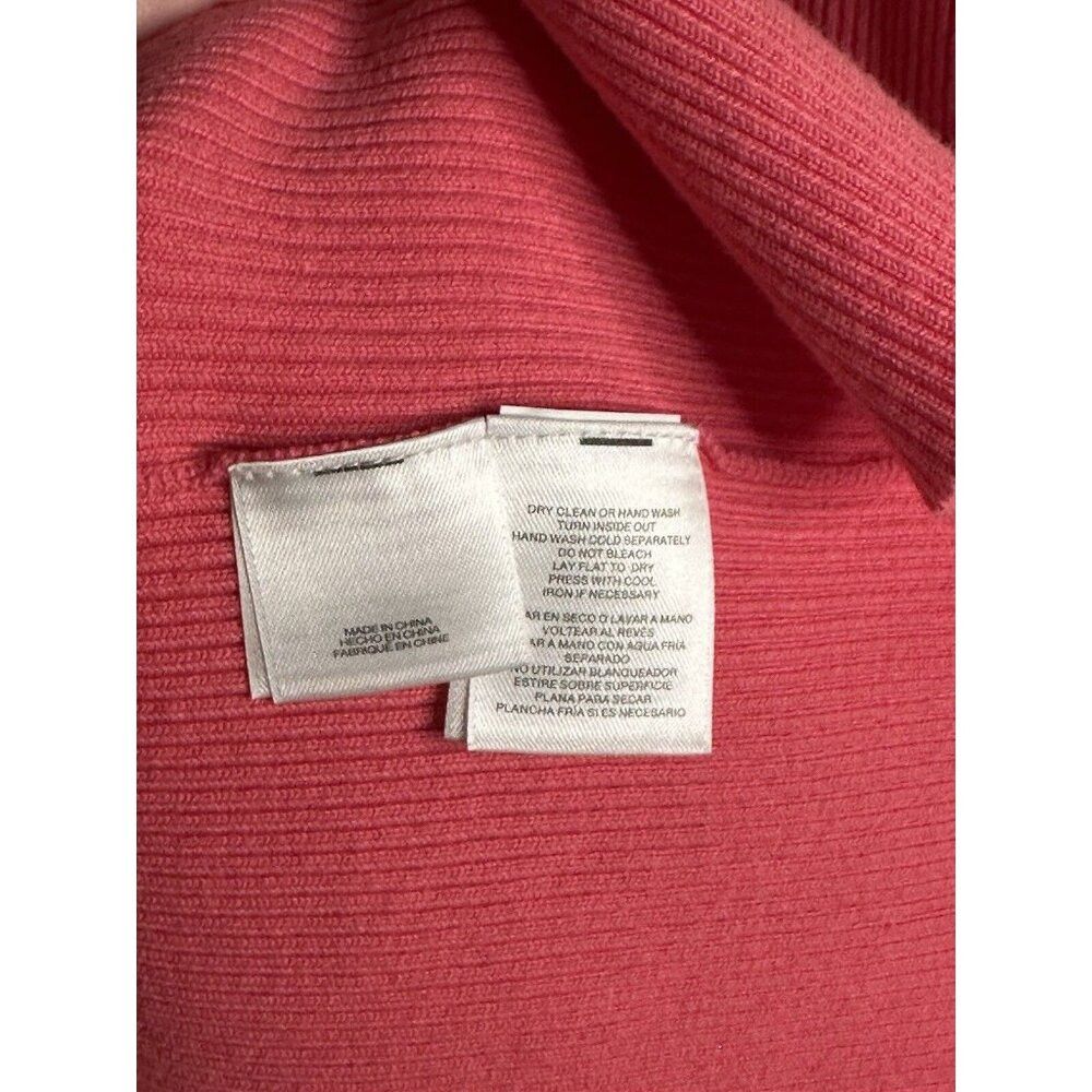 Anne Klein Anne Klein Women's Plus 3X Colorblock Pink Ribbed Cardigan Size 3XL / US 20-22 - 3 Thumbnail