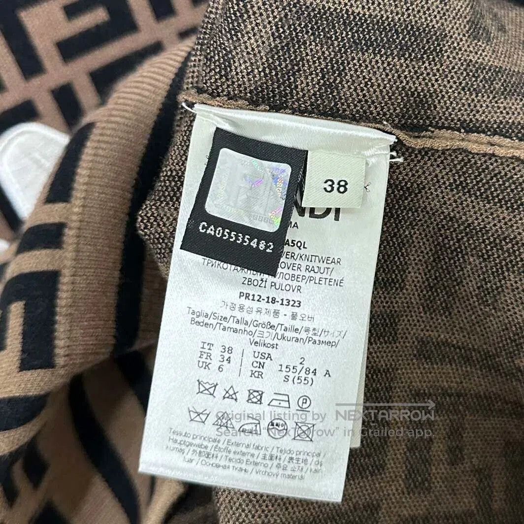 Fendi fendi monogram embroidered logo sweatshirt. Size US S / EU 44-46 / 1 - 4 Thumbnail