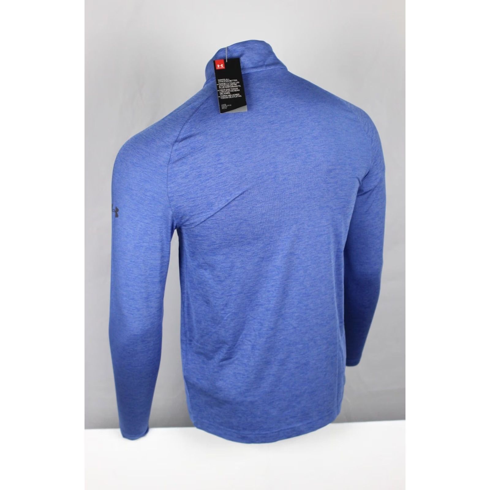 Under Armour Under Armour Men's Heatgear 1/4 Zip Pullover Long Sleeve Small Blue Heather Size US S / EU 44-46 / 1 - 3 Thumbnail