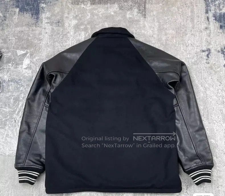 Neighborhood NEIGHBORHOOD Leather Wool Varsity Jacket. Size US L / EU 52-54 / 3 - 5 Thumbnail