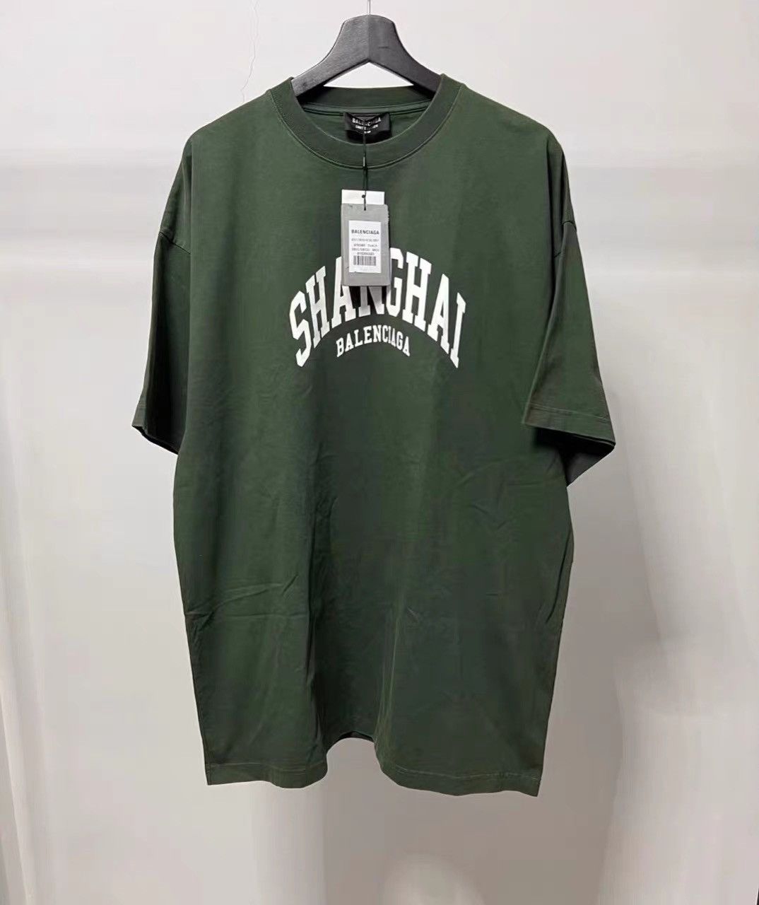 Balenciaga Balenciaga Shanghai Limited Washed Green T-shirt K28 Size US M / EU 48-50 / 2 - 1 Thumbnail